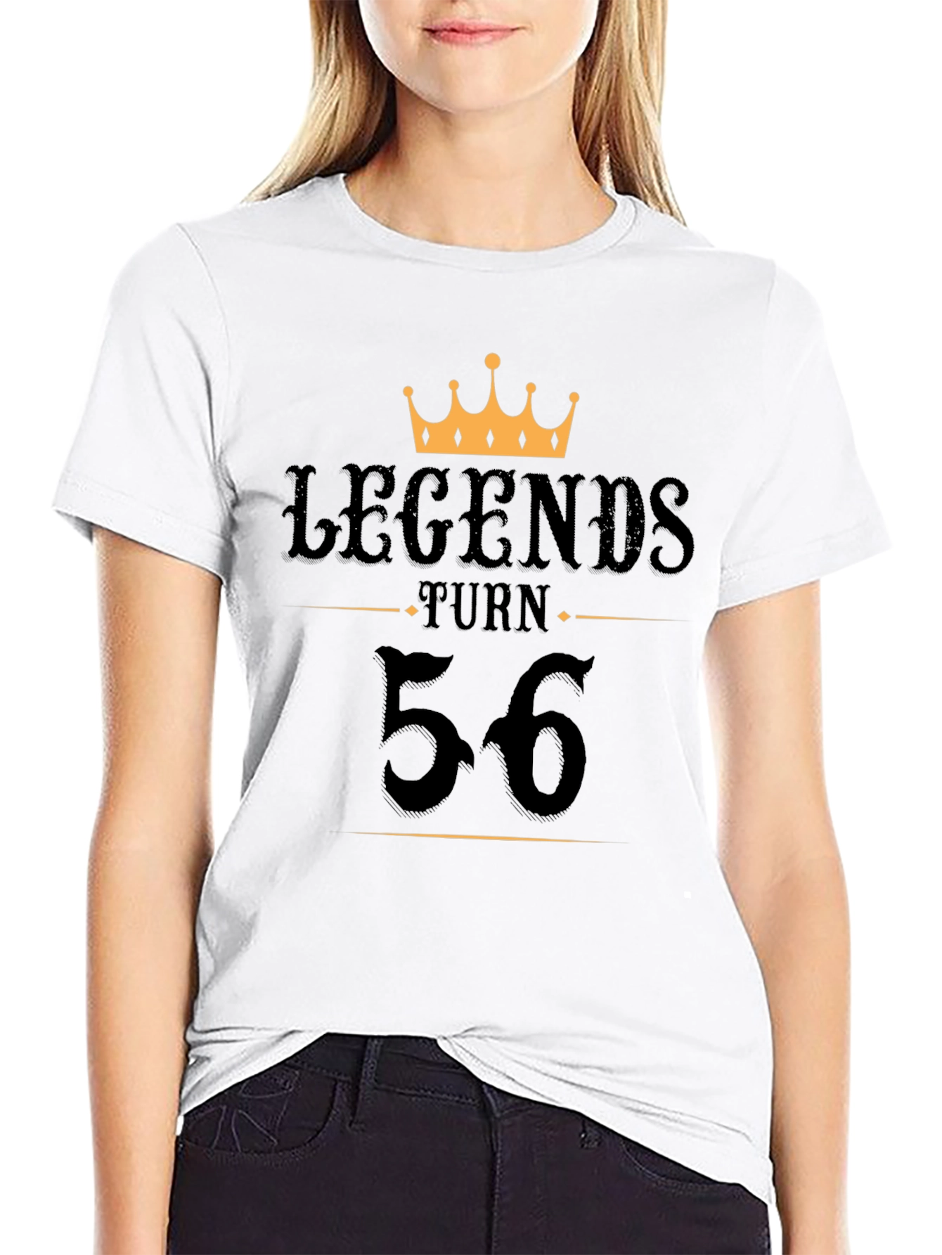Legends Turn 56 Black T-Shirt