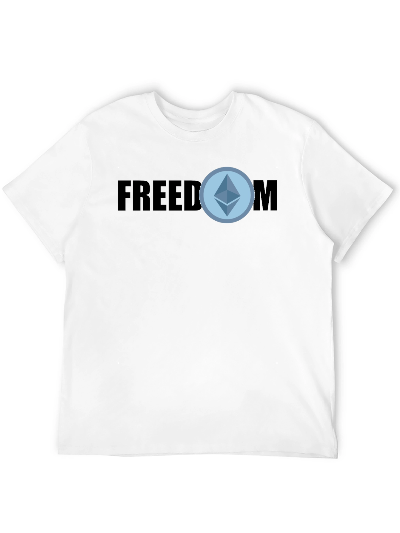 Freedom Ethereum T-Shirt - Black Crypto Tee