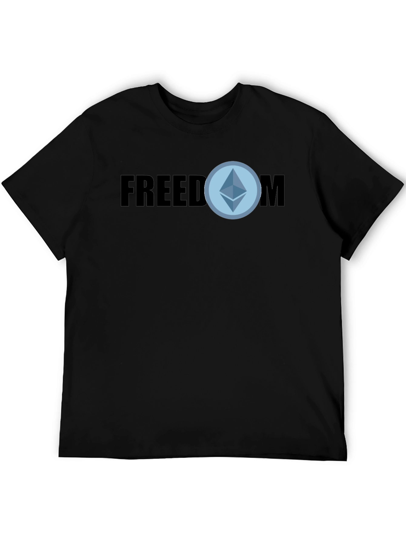 Freedom Ethereum T-Shirt - Black Crypto Tee