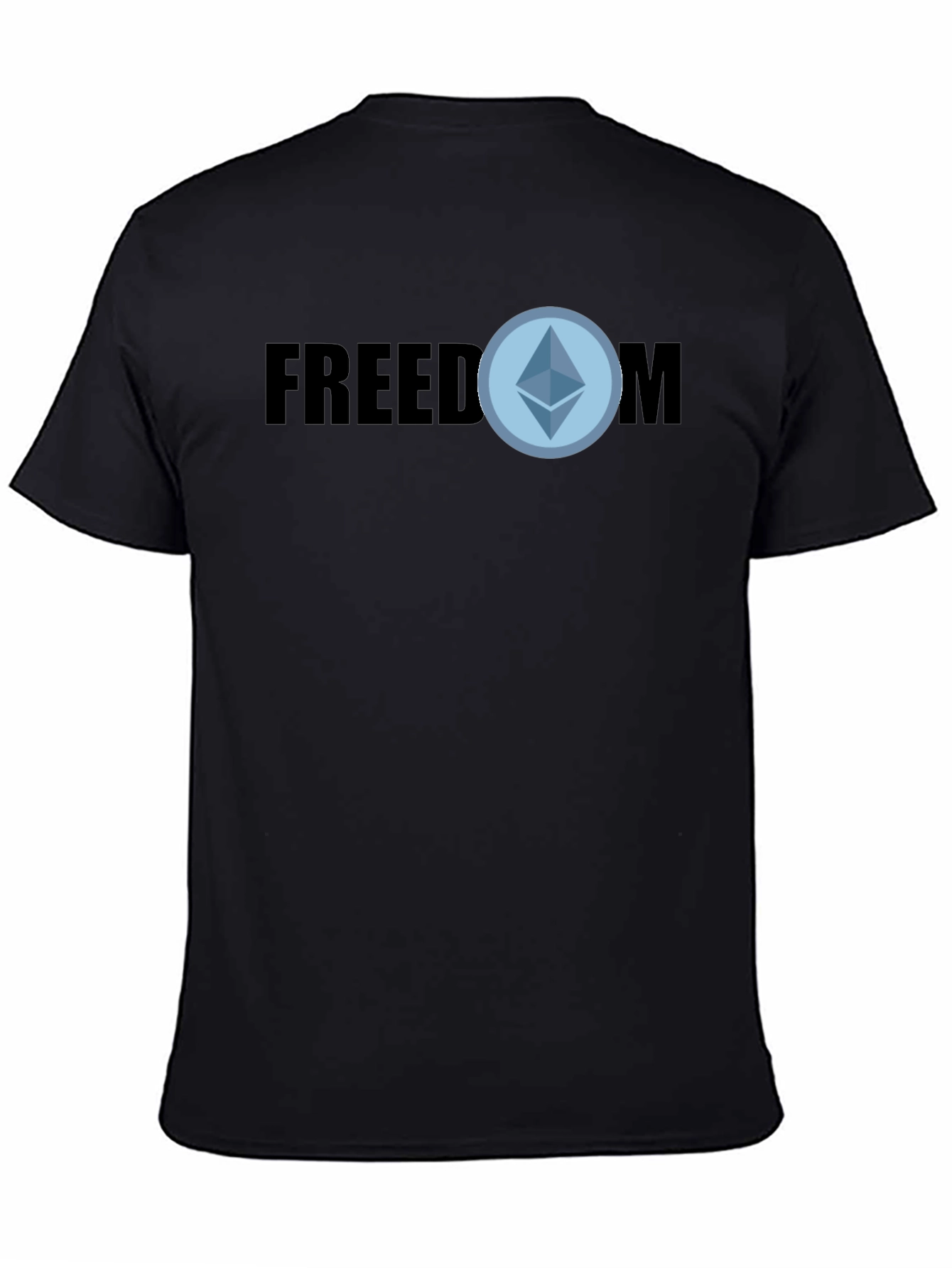 Freedom Ethereum T-Shirt - Black Crypto Tee