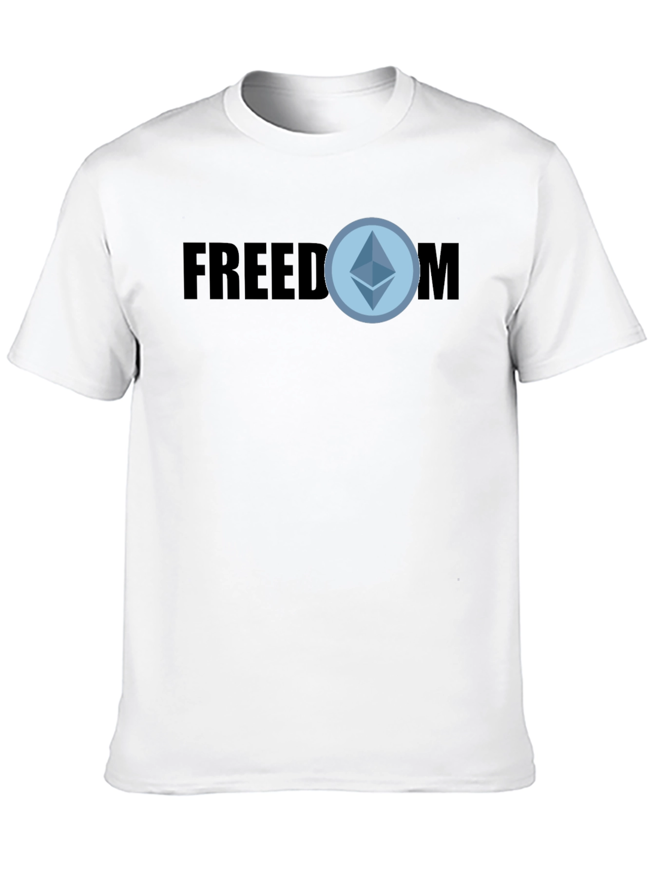 Freedom Ethereum T-Shirt - Black Crypto Tee