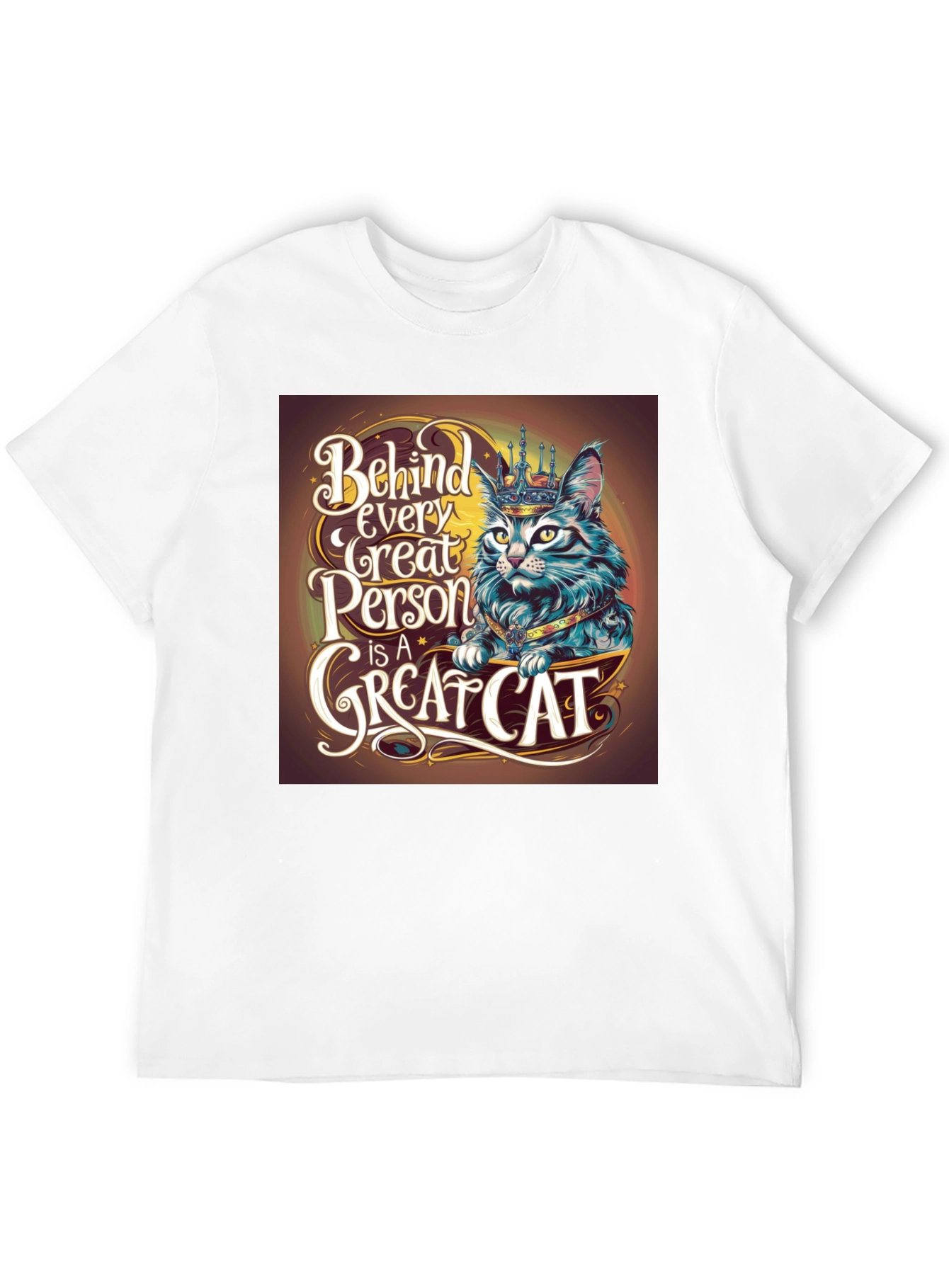 Great Cat T-Shirt - Behind Every Great Person