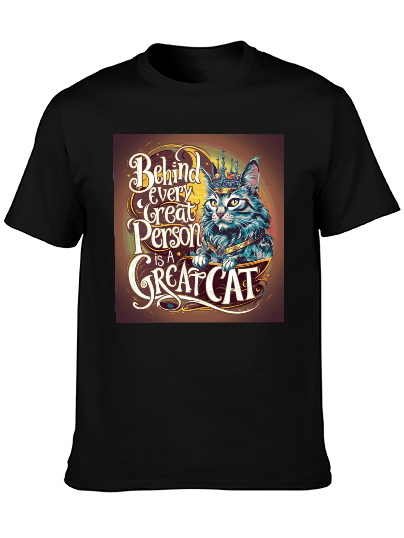 Great Cat T-Shirt - Behind Every Great Person