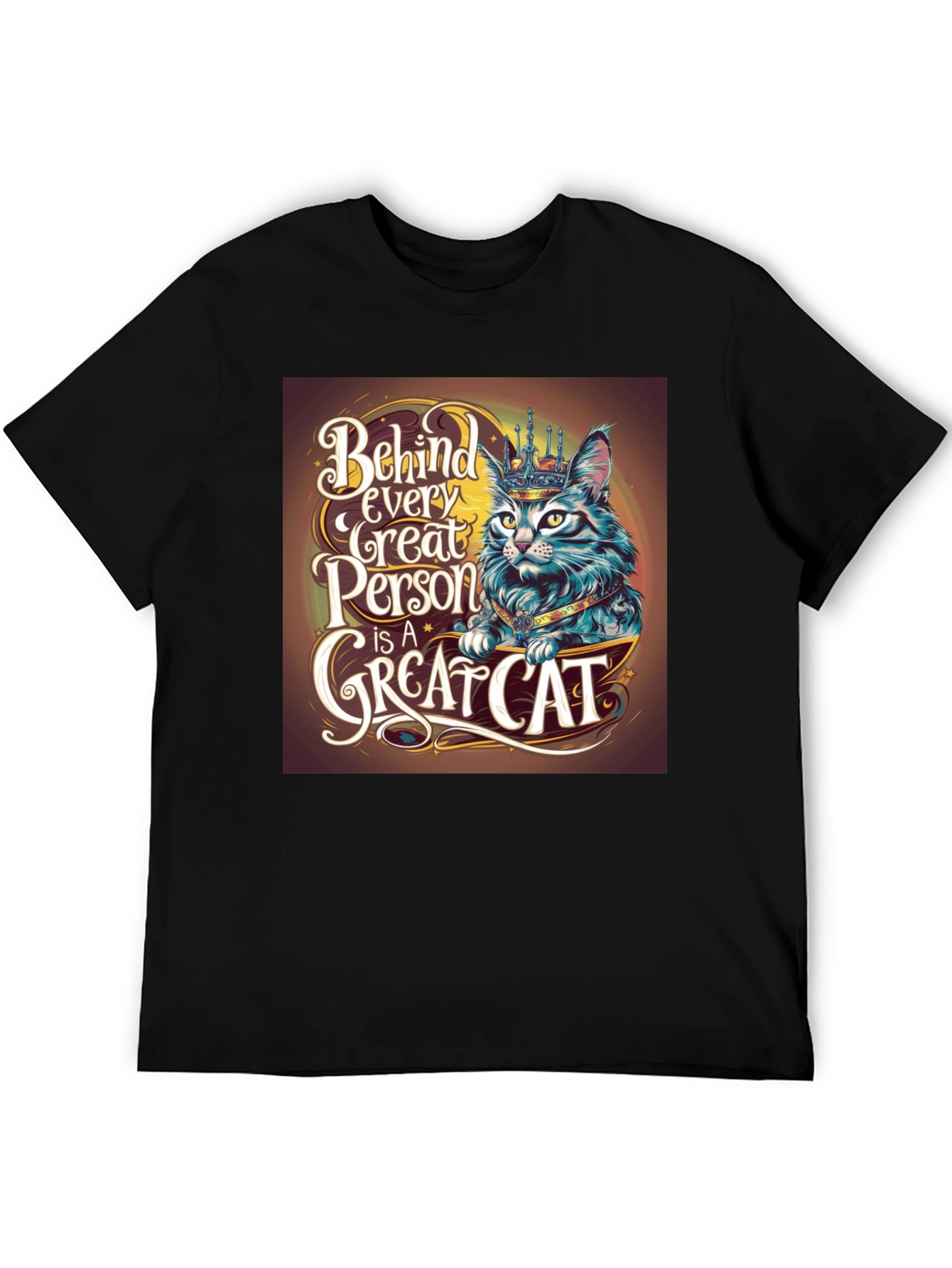 Great Cat T-Shirt - Behind Every Great Person