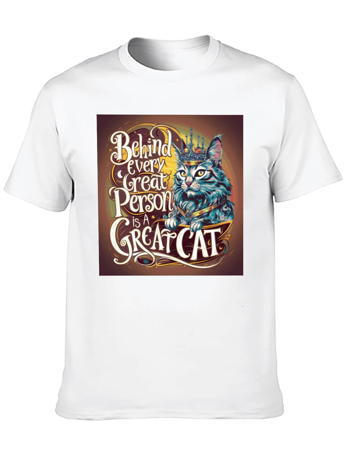 Great Cat T-Shirt - Behind Every Great Person