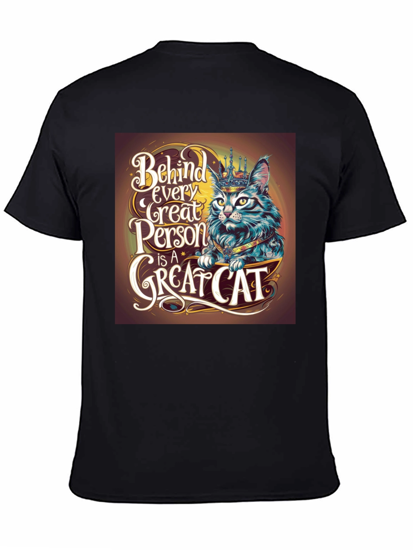 Great Cat T-Shirt - Behind Every Great Person