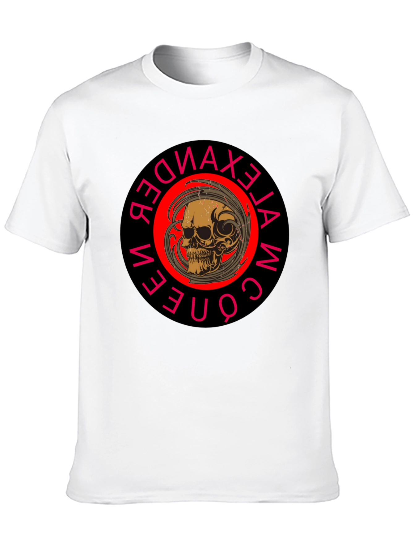 Skull Graphic Print Crew Neck Black T-Shirt