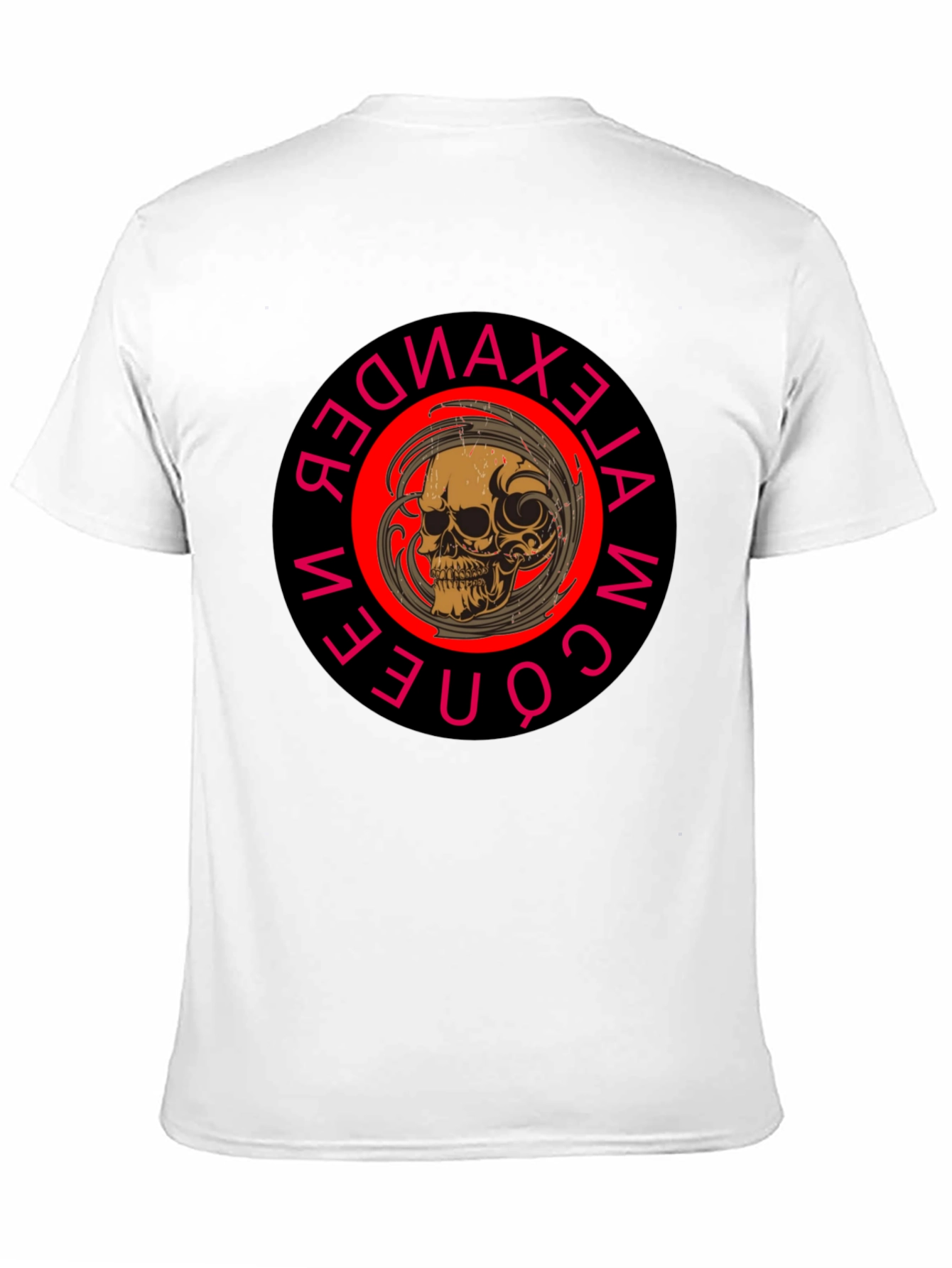 Skull Graphic Print Crew Neck Black T-Shirt