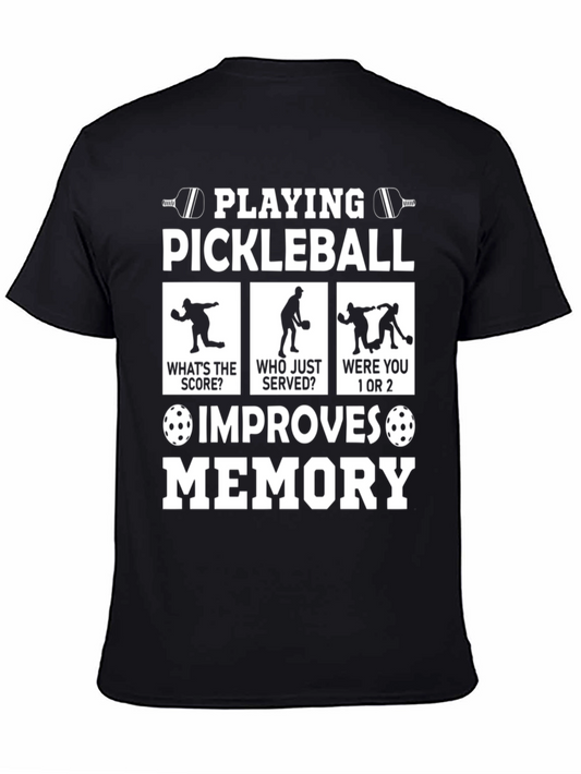 Funny Pickleball T-Shirt Improves Memory
