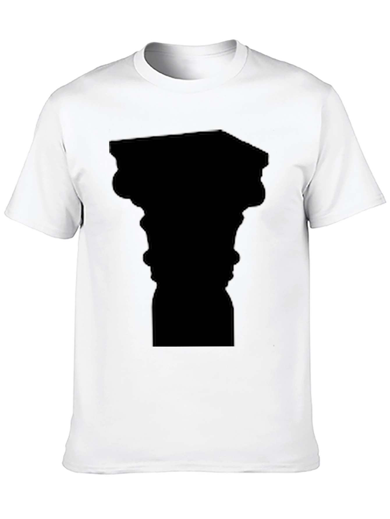 Optical Illusion Faces Black T-Shirt