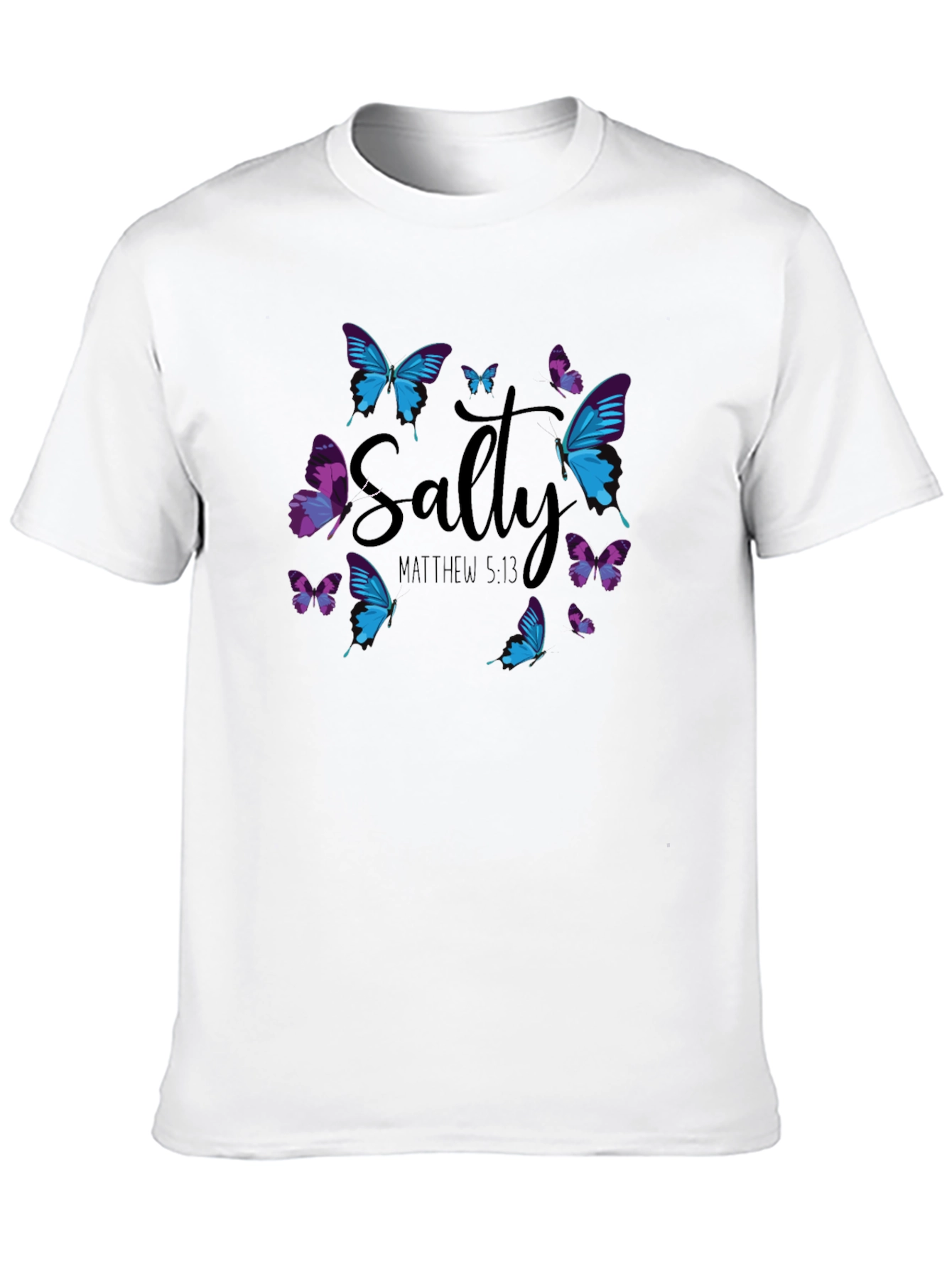Salty Matthew 5:13 Butterfly Graphic T-Shirt