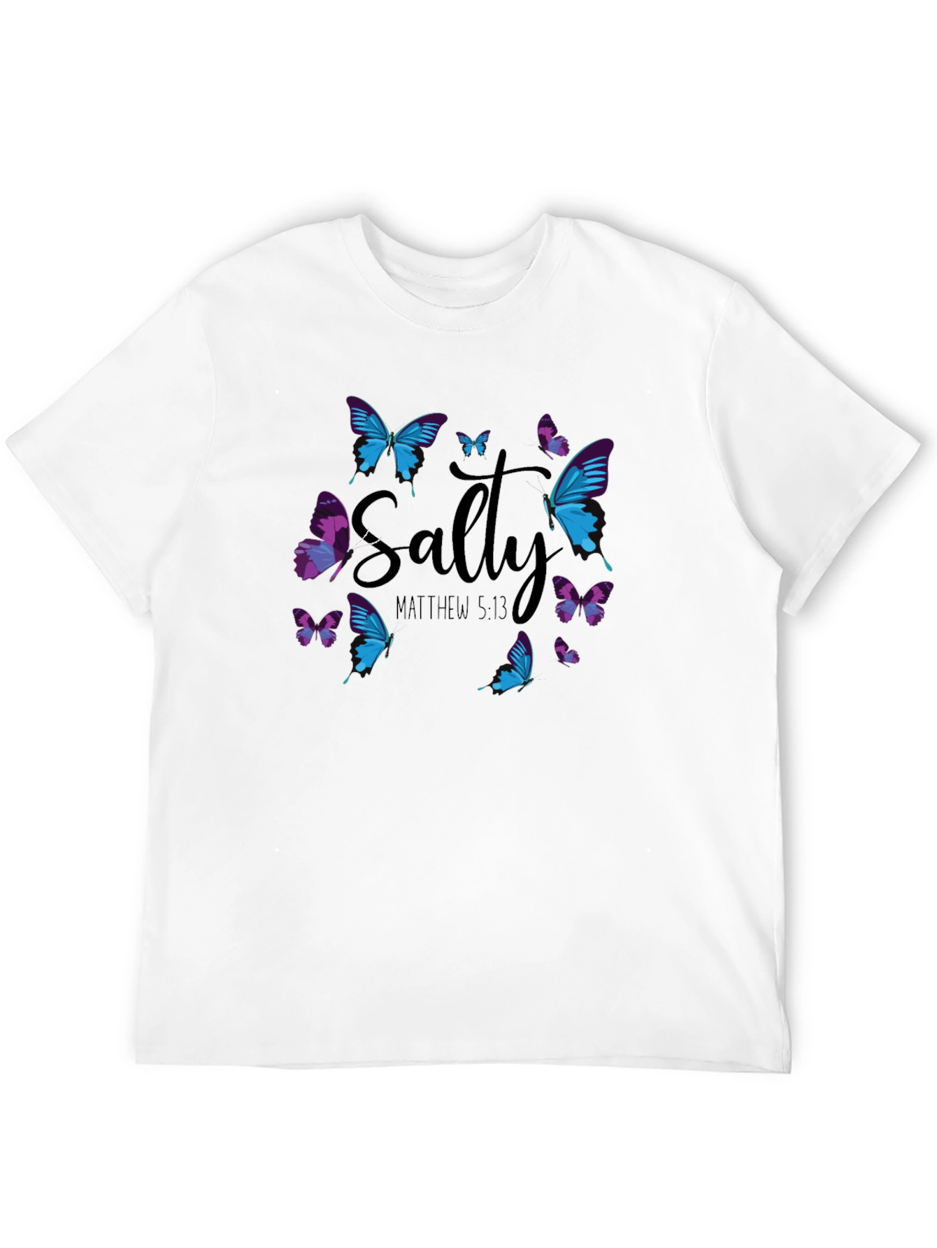 Salty Matthew 5:13 Butterfly Graphic T-Shirt