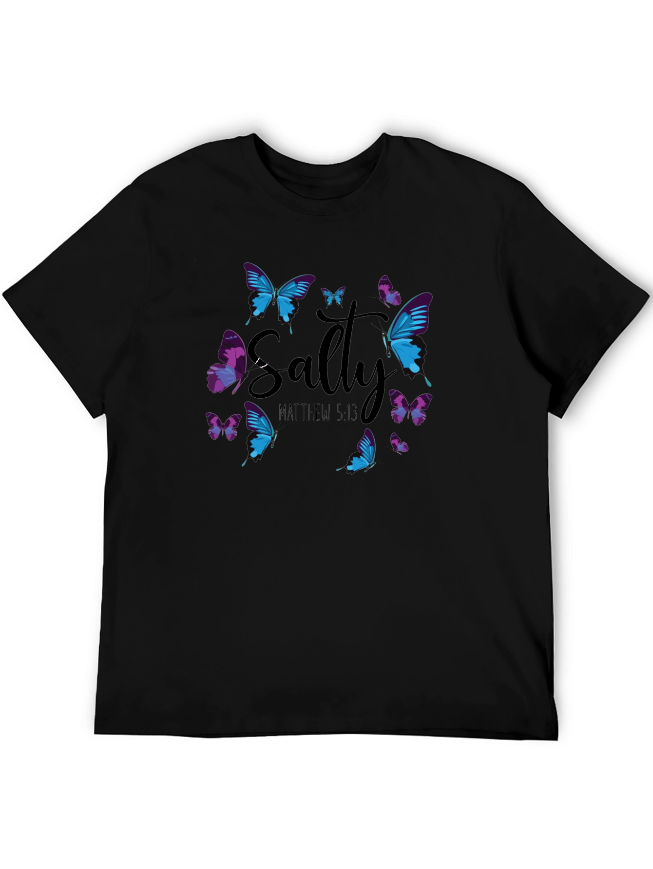 Salty Matthew 5:13 Butterfly Graphic T-Shirt
