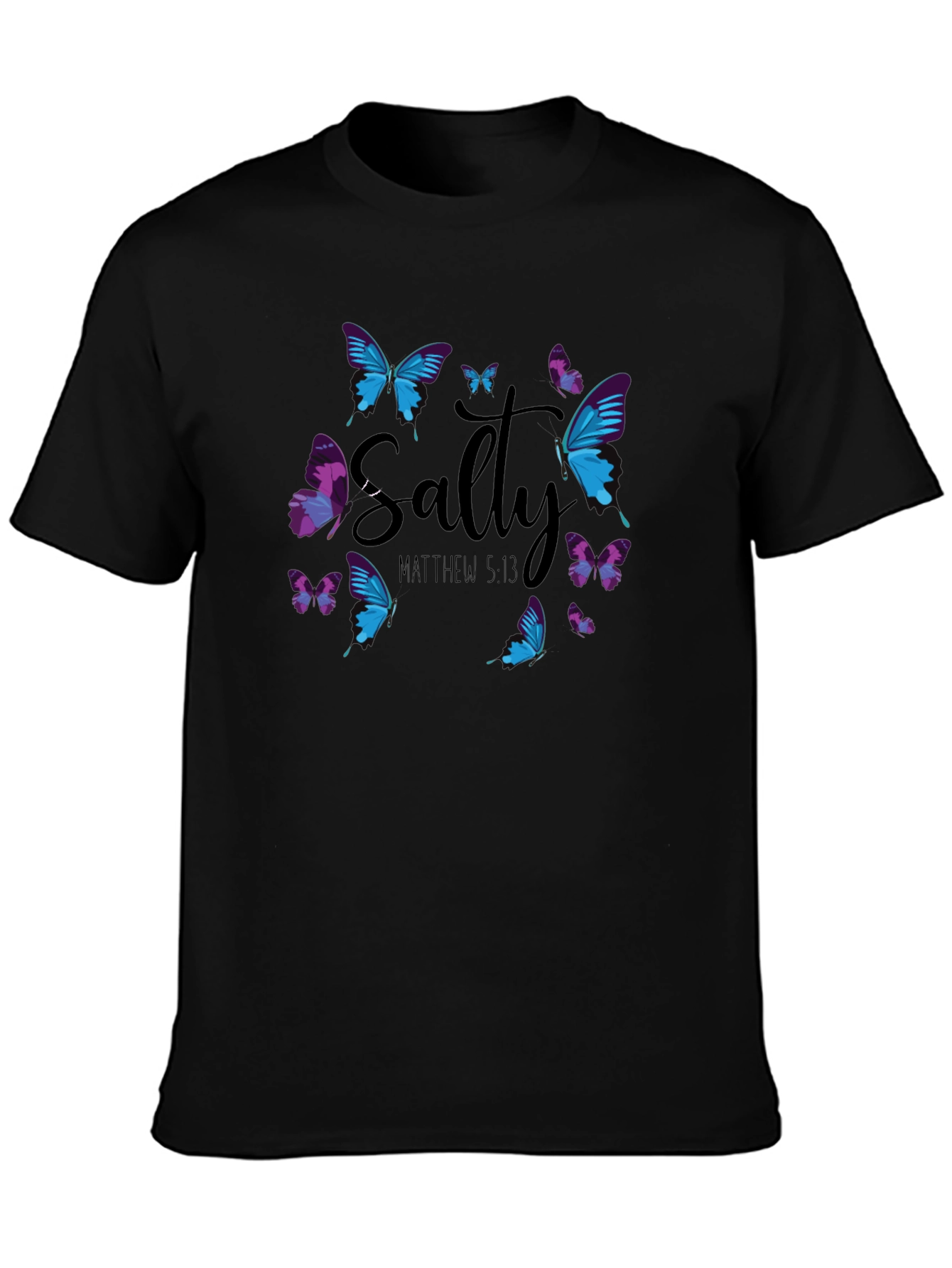 Salty Matthew 5:13 Butterfly Graphic T-Shirt