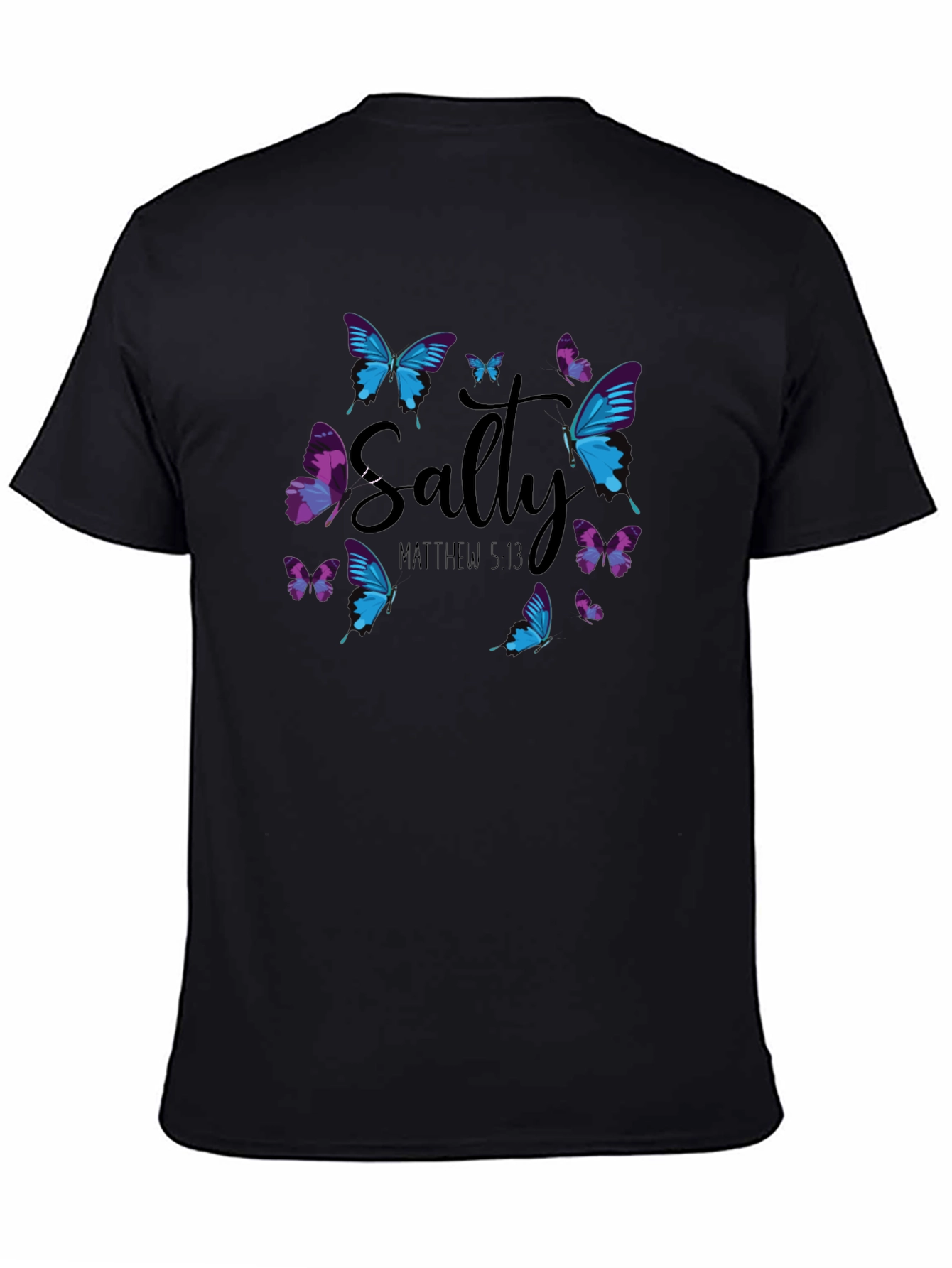 Salty Matthew 5:13 Butterfly Graphic T-Shirt