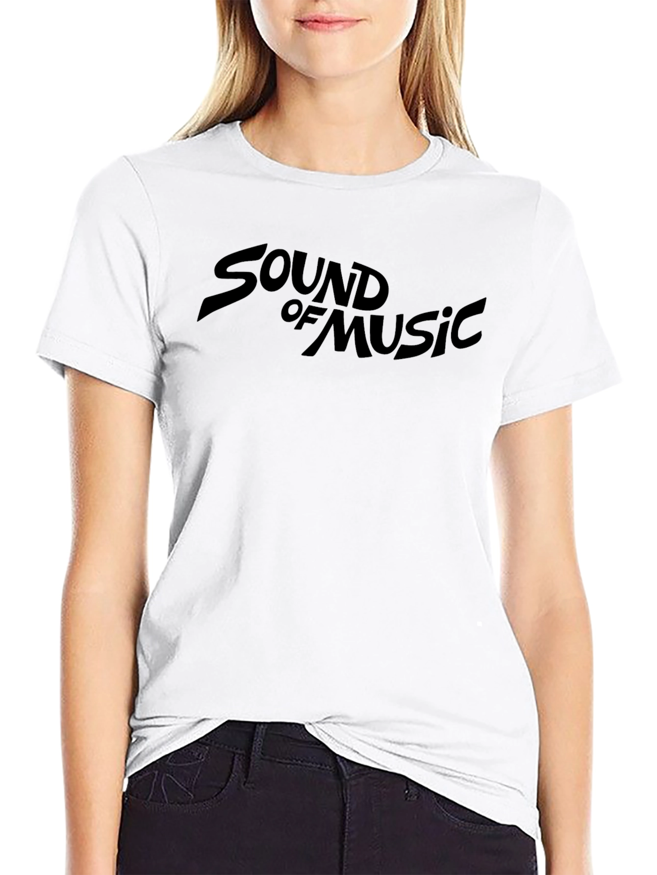 Sound of Music Black Graphic Tee - Retro Style