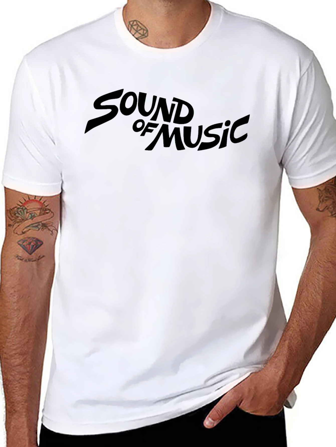 Sound of Music Black Graphic Tee - Retro Style