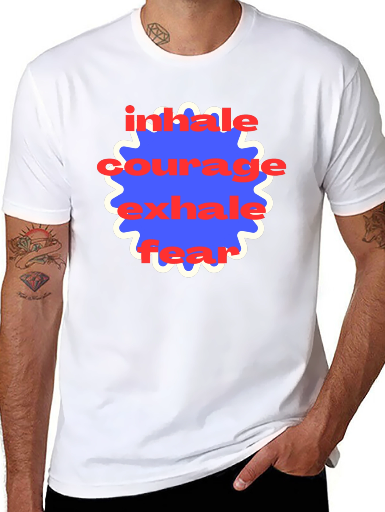 Inhale Courage Graphic T-Shirt