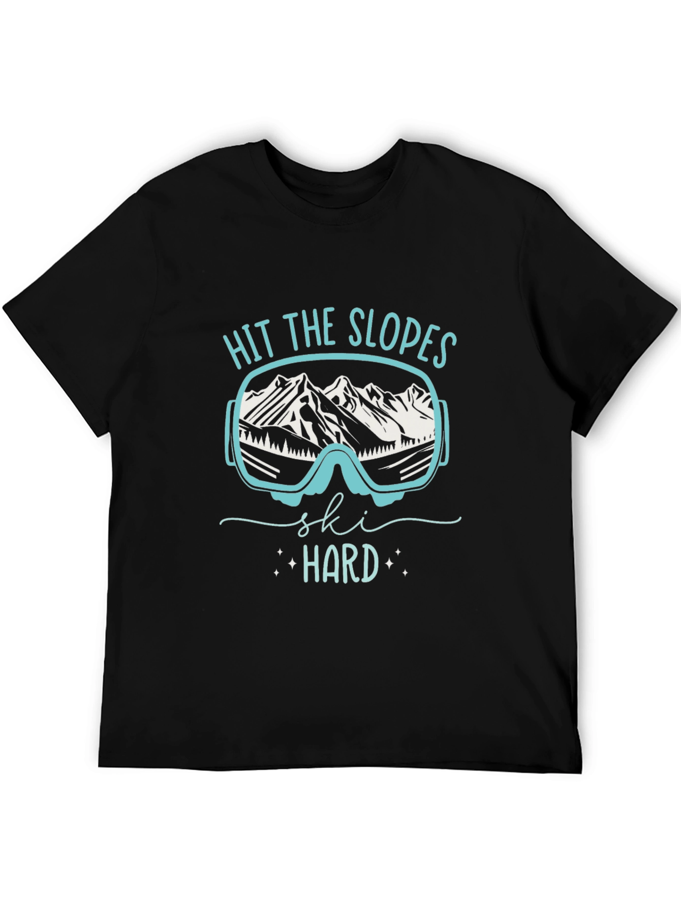 Hit The Slopes Ski Hard T-Shirt