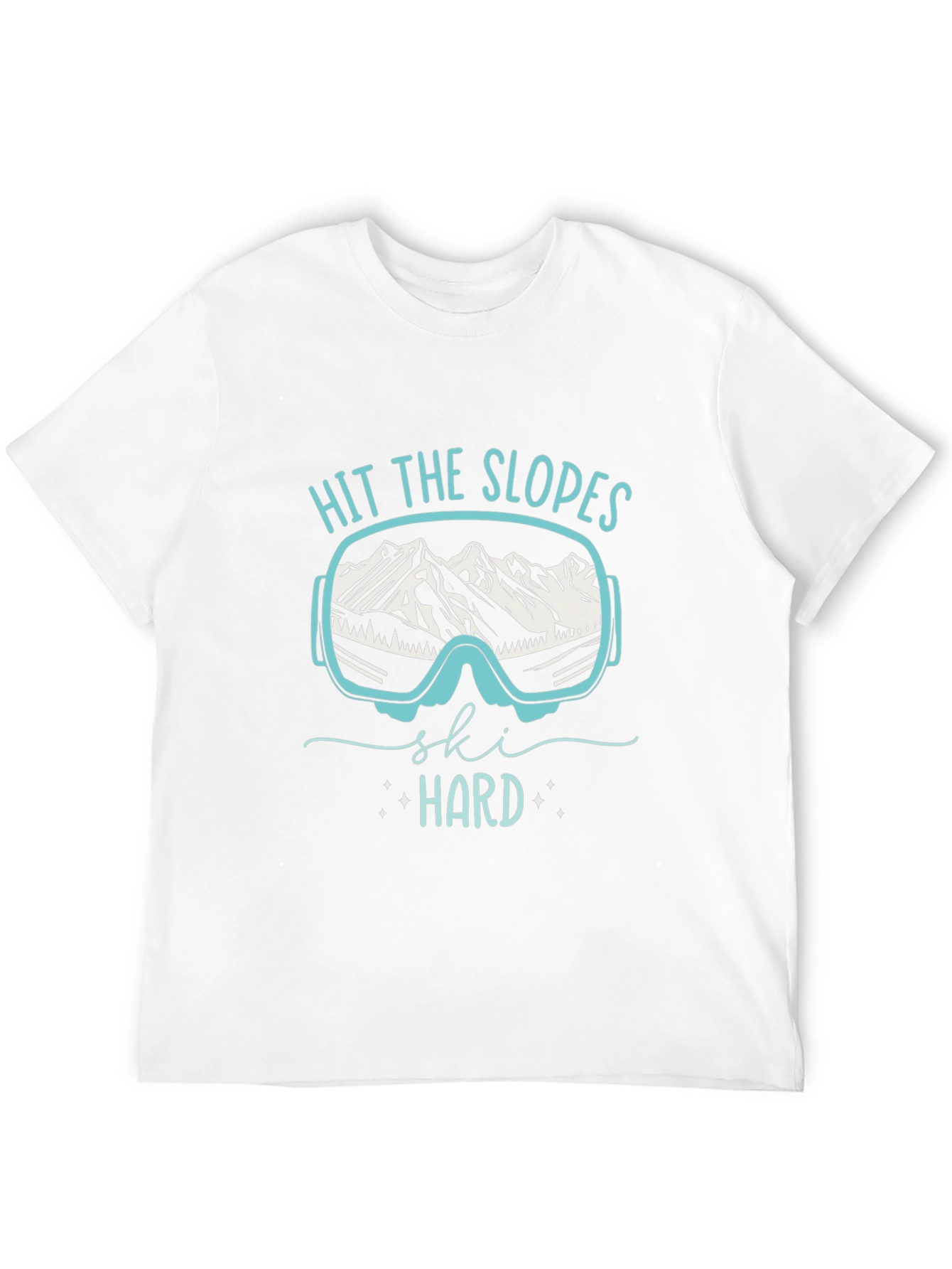 Hit The Slopes Ski Hard T-Shirt