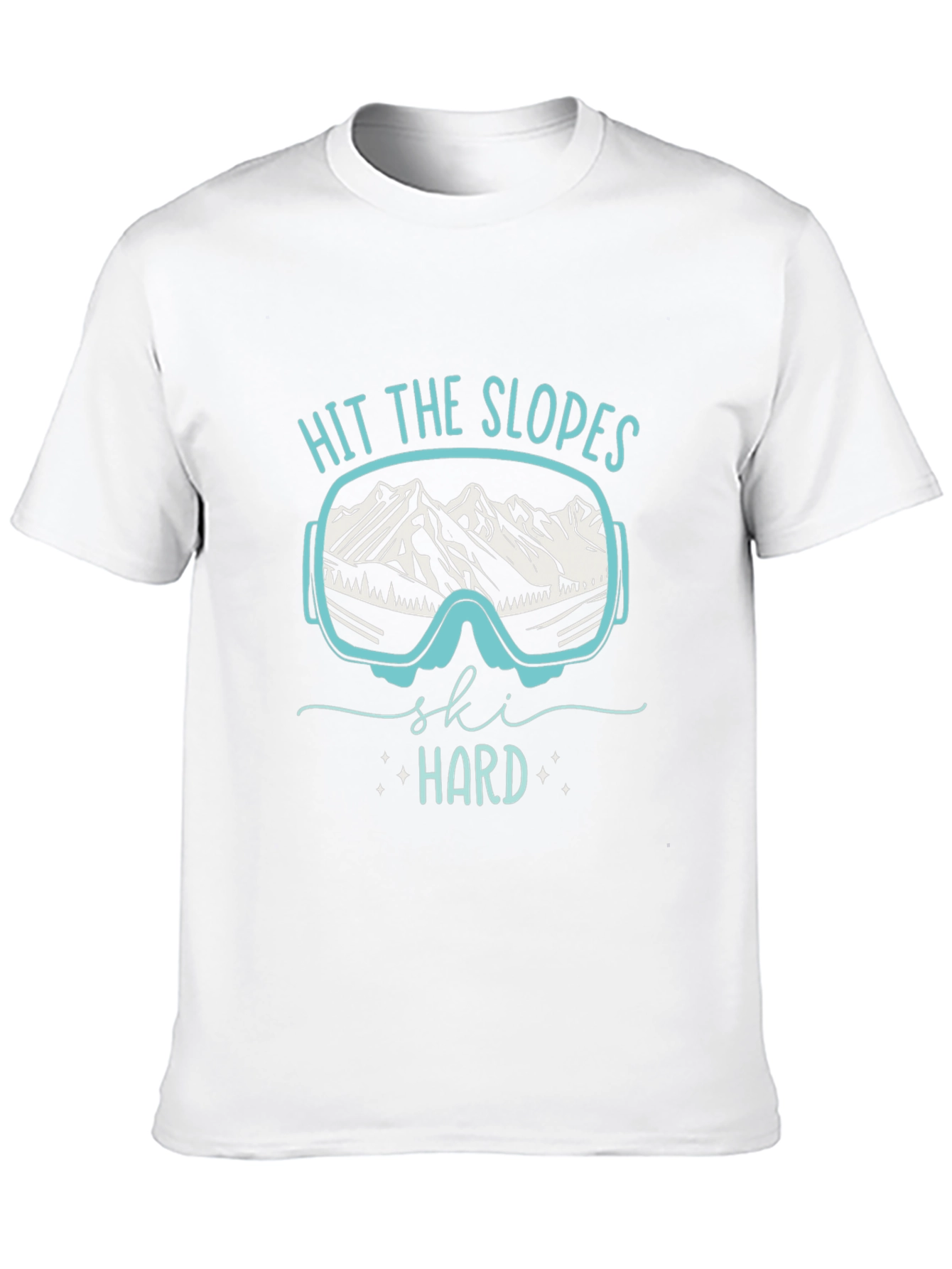 Hit The Slopes Ski Hard T-Shirt