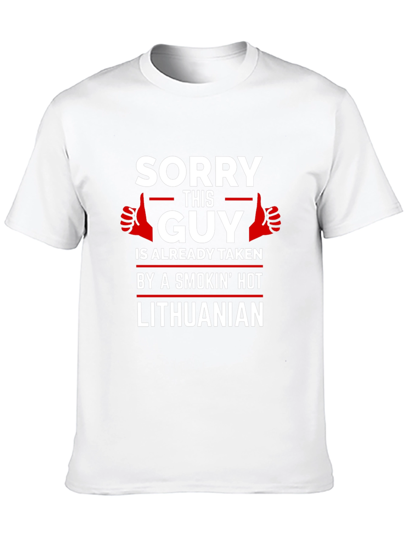 Sorry This Guy is Taken Lithuanian T-Shirt