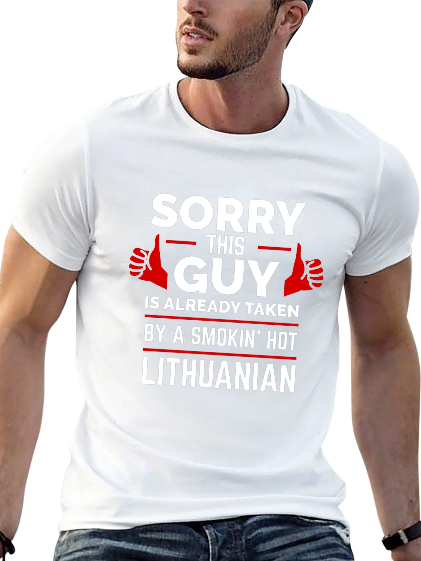 Sorry This Guy is Taken Lithuanian T-Shirt