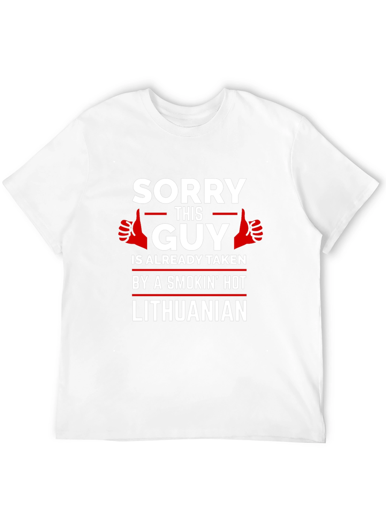 Sorry This Guy is Taken Lithuanian T-Shirt