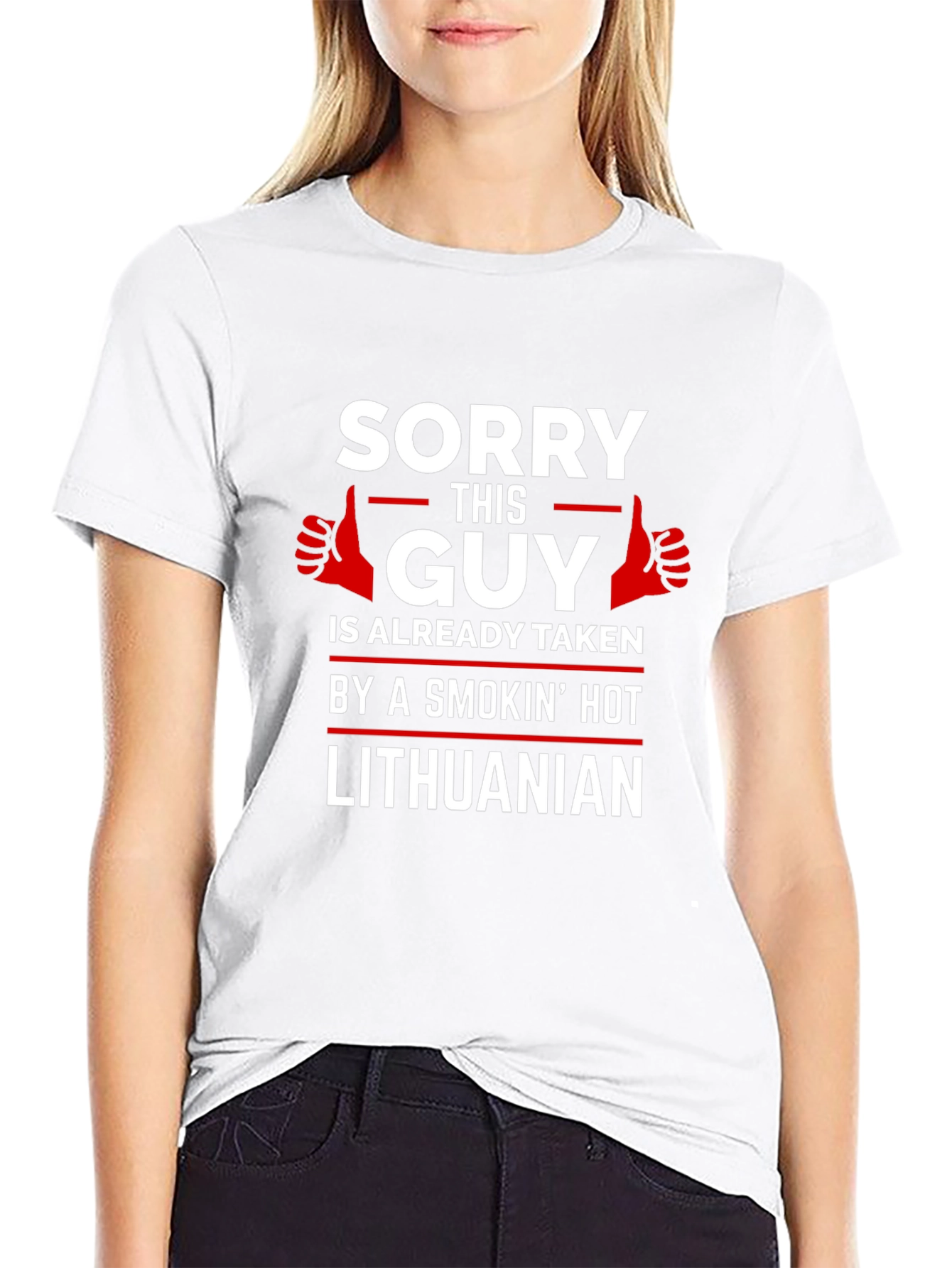 Sorry This Guy is Taken Lithuanian T-Shirt