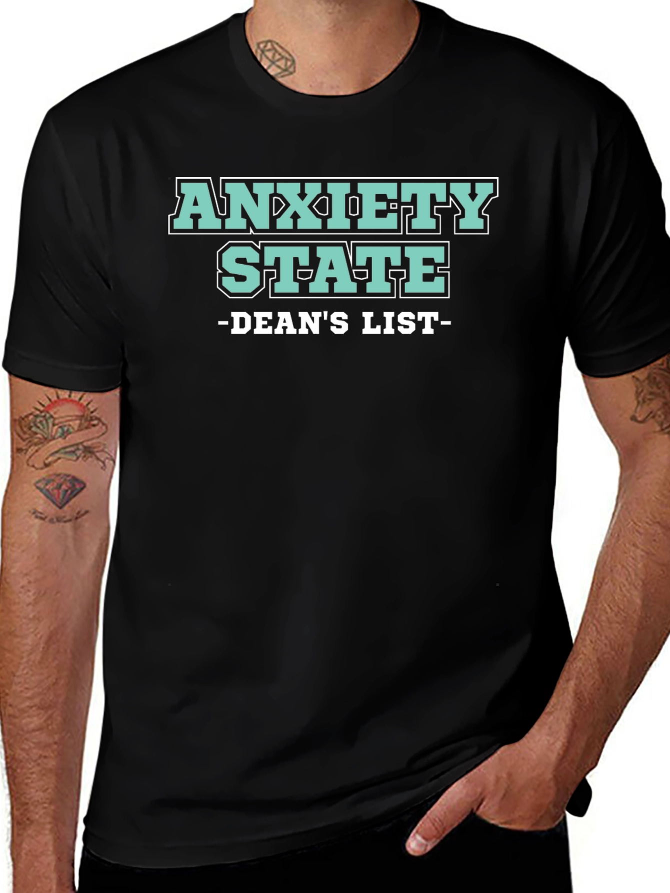 Anxiety State Deans List Graphic T-Shirt