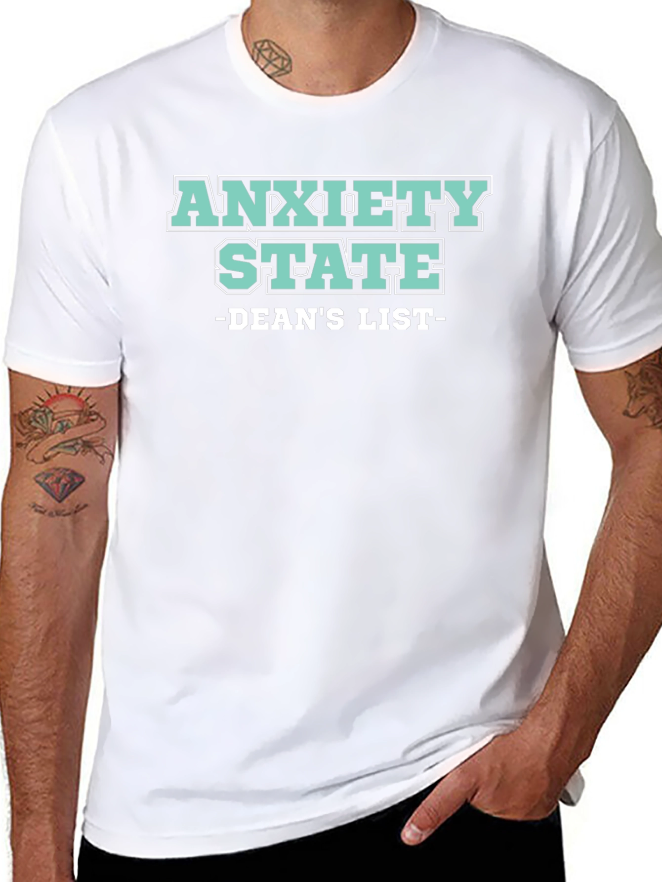 Anxiety State Deans List Graphic T-Shirt