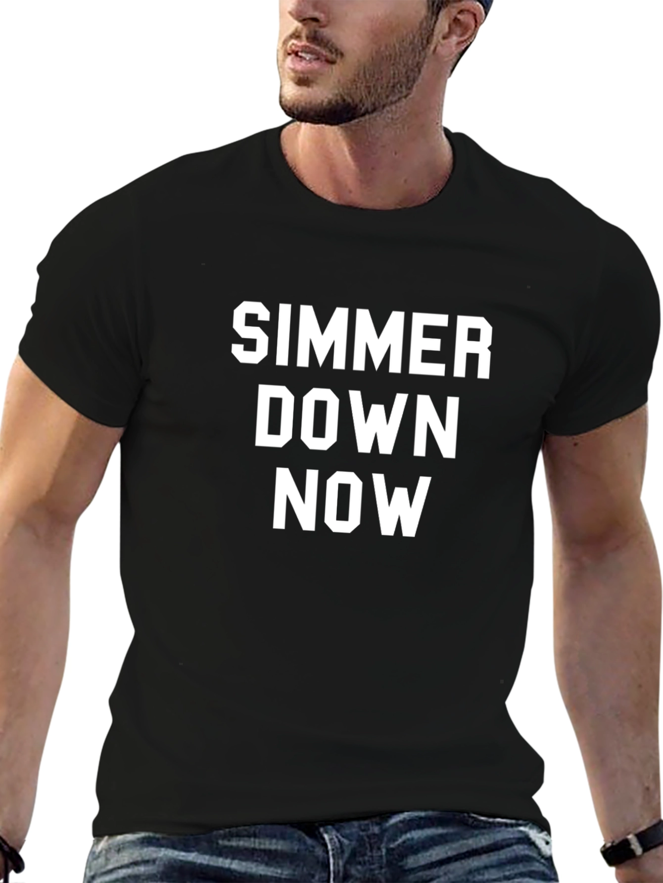 Simmer Down Now Graphic Tee - Bold Statement T-Shirt