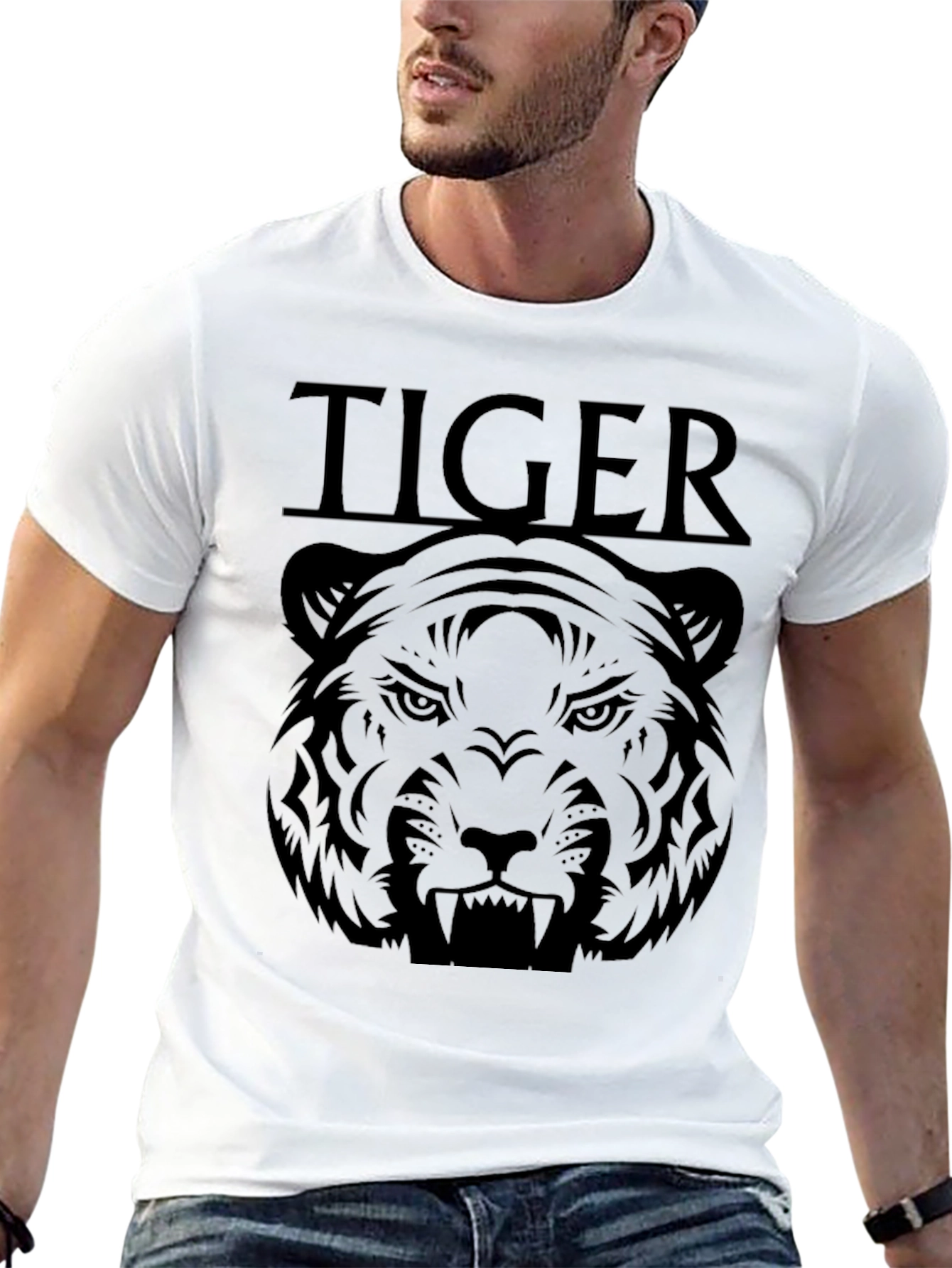 Tiger Graphic Tee - Fierce Style