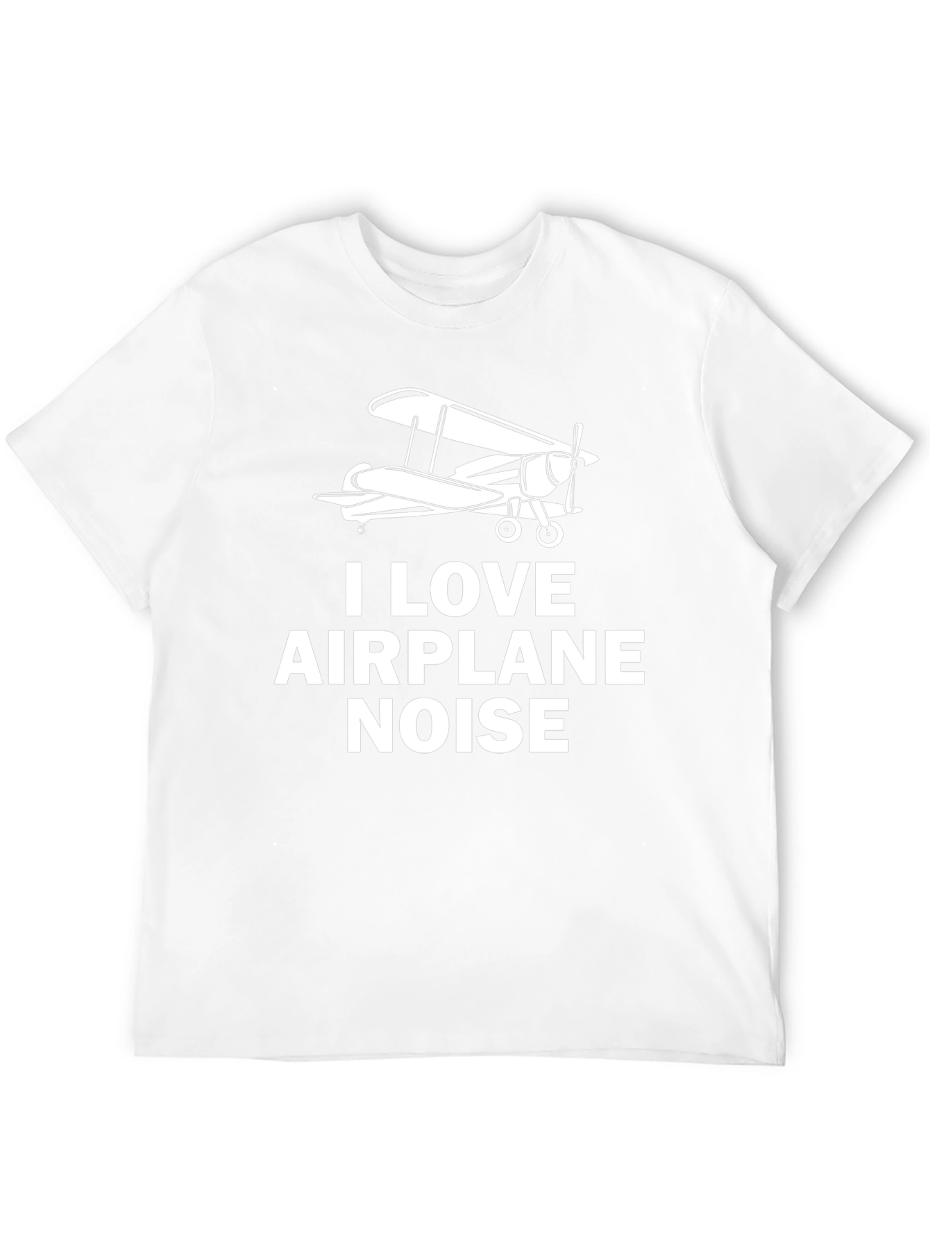 I Love Airplane Noise Graphic T-Shirt