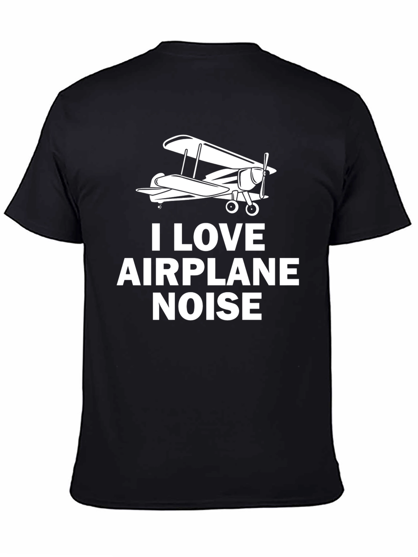 I Love Airplane Noise Graphic T-Shirt