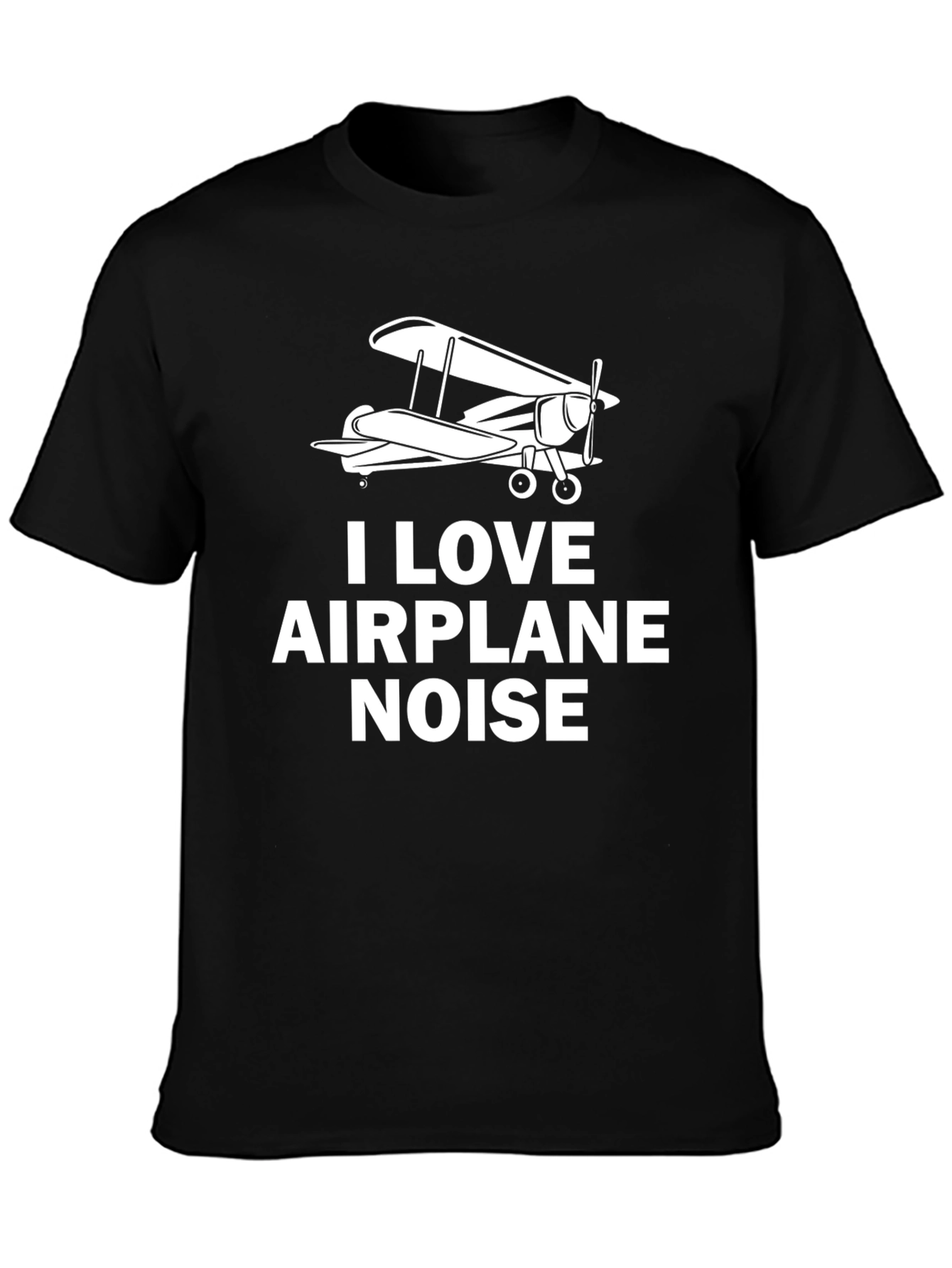 I Love Airplane Noise Graphic T-Shirt