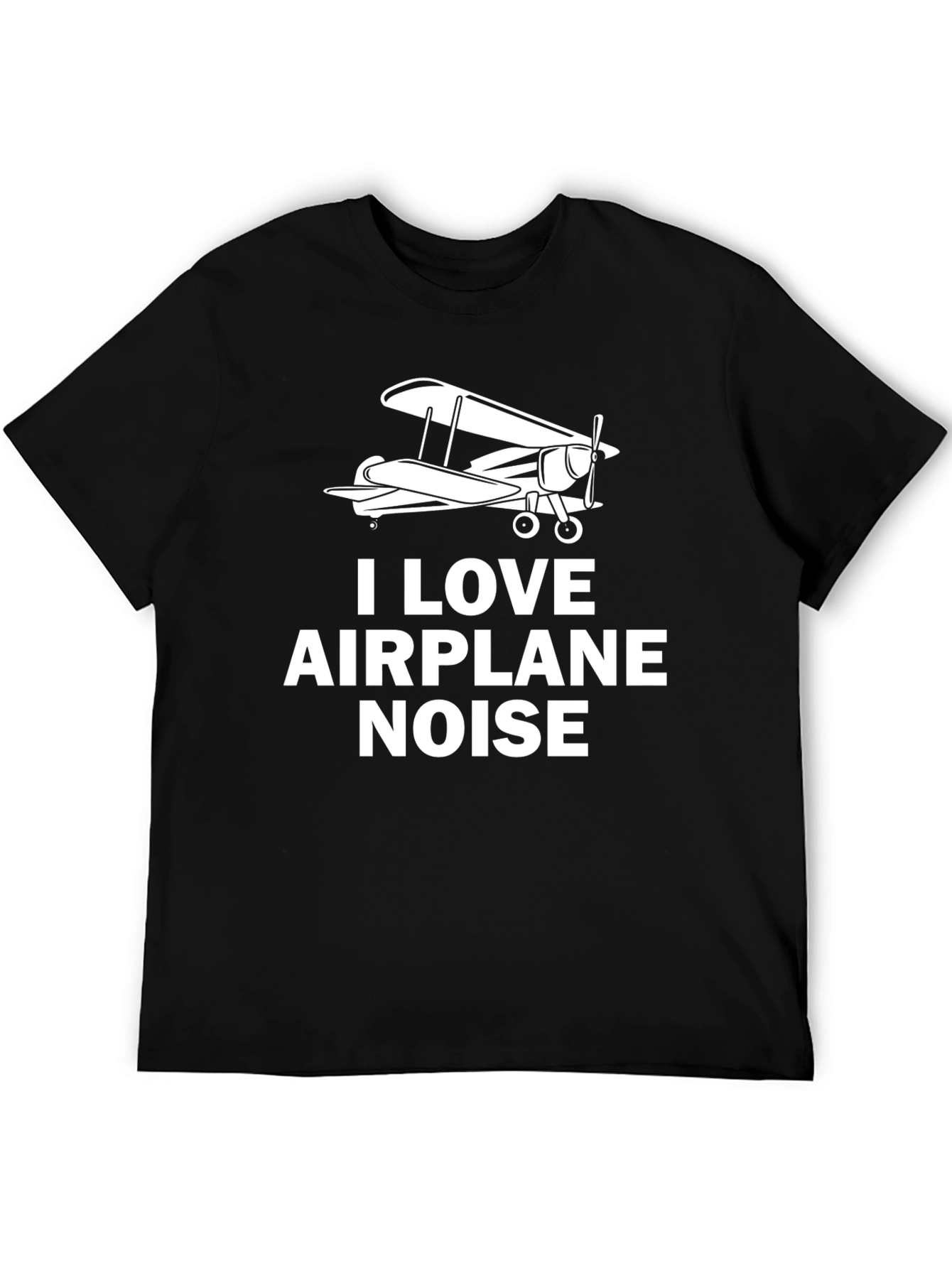 I Love Airplane Noise Graphic T-Shirt