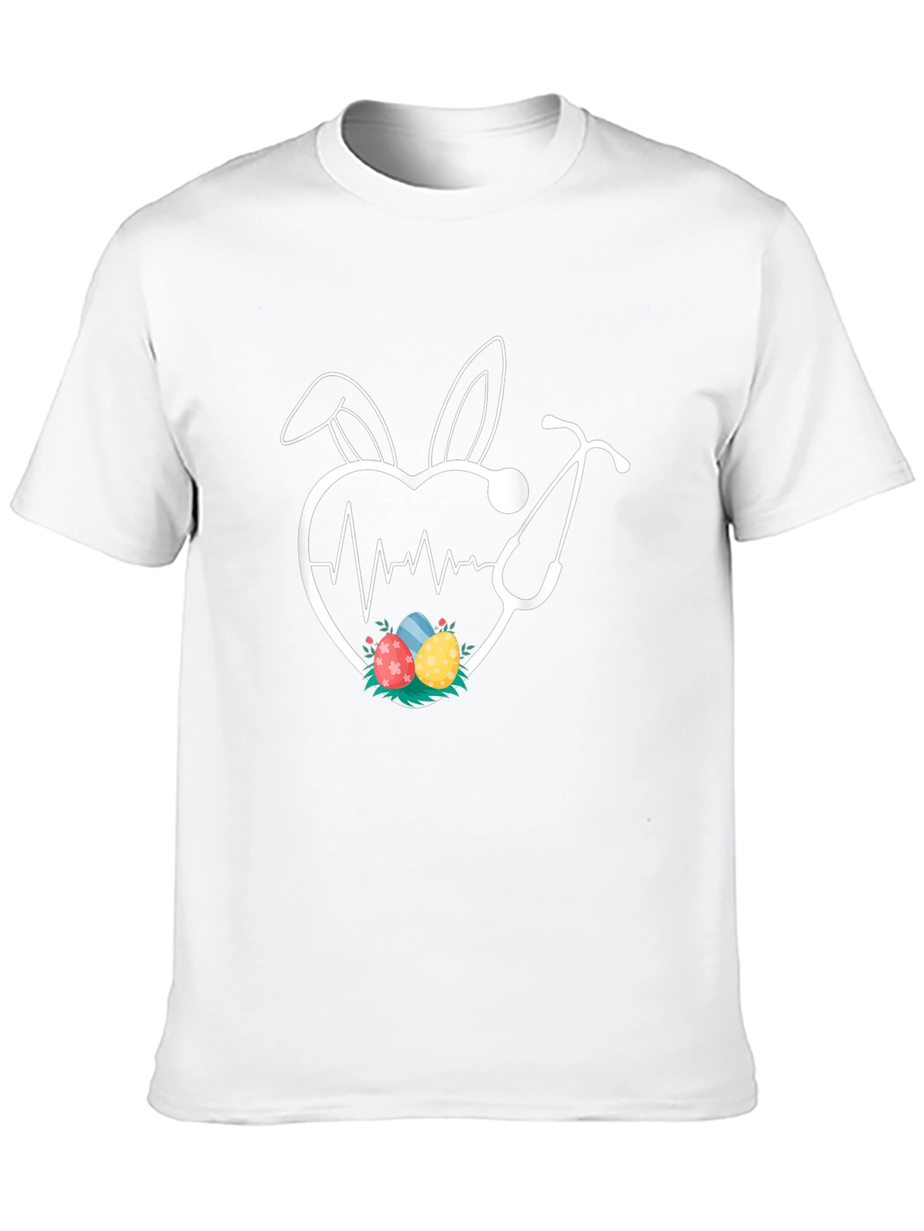 Easter Nurse Heartbeat T-Shirt