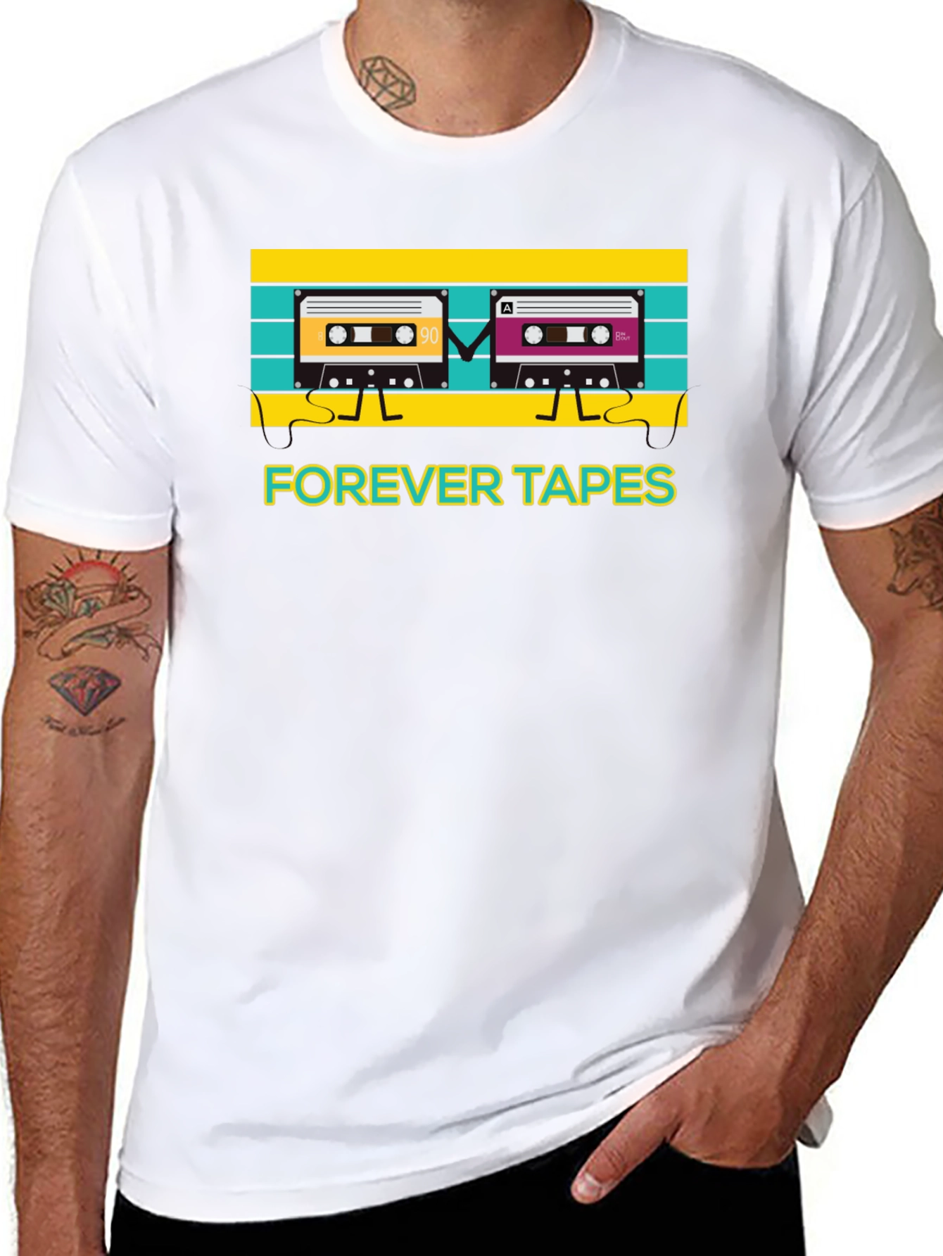 Retro Forever Tapes Graphic T-Shirt