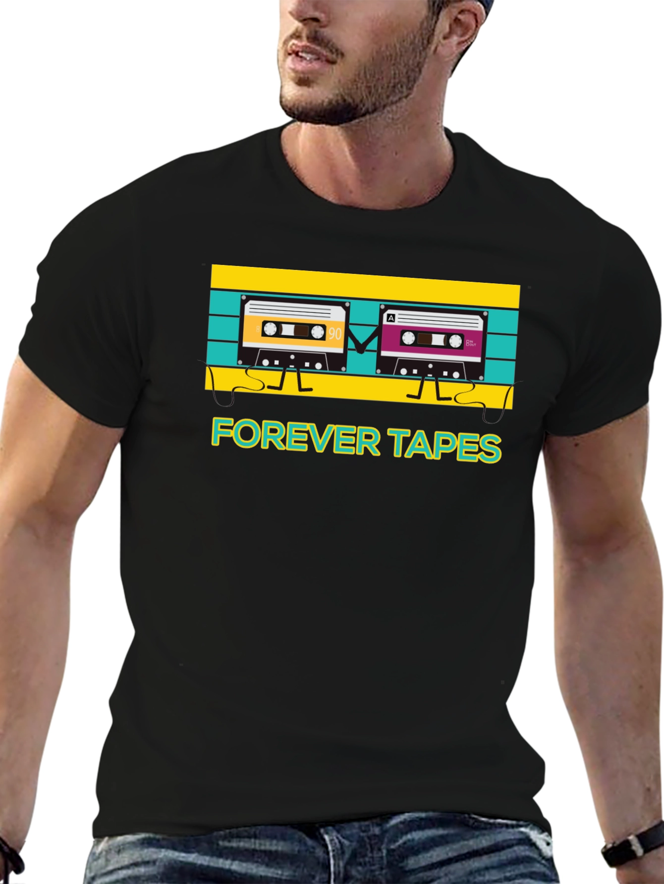 Retro Forever Tapes Graphic T-Shirt