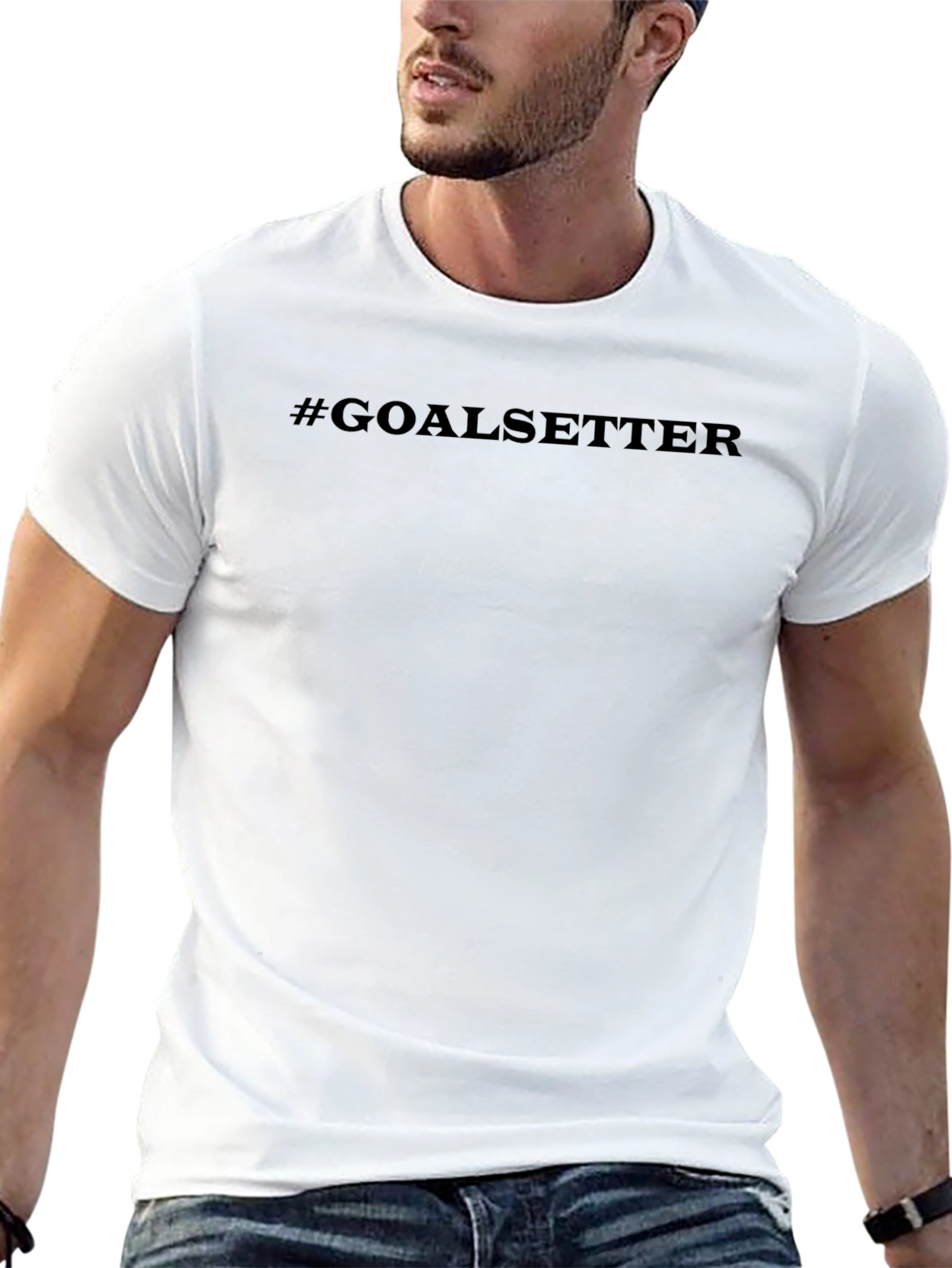 #Goalsetter Mens Black Graphic T-Shirt