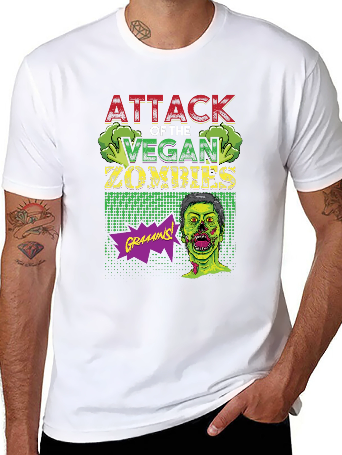 Attack of the Vegan Zombies T-Shirt