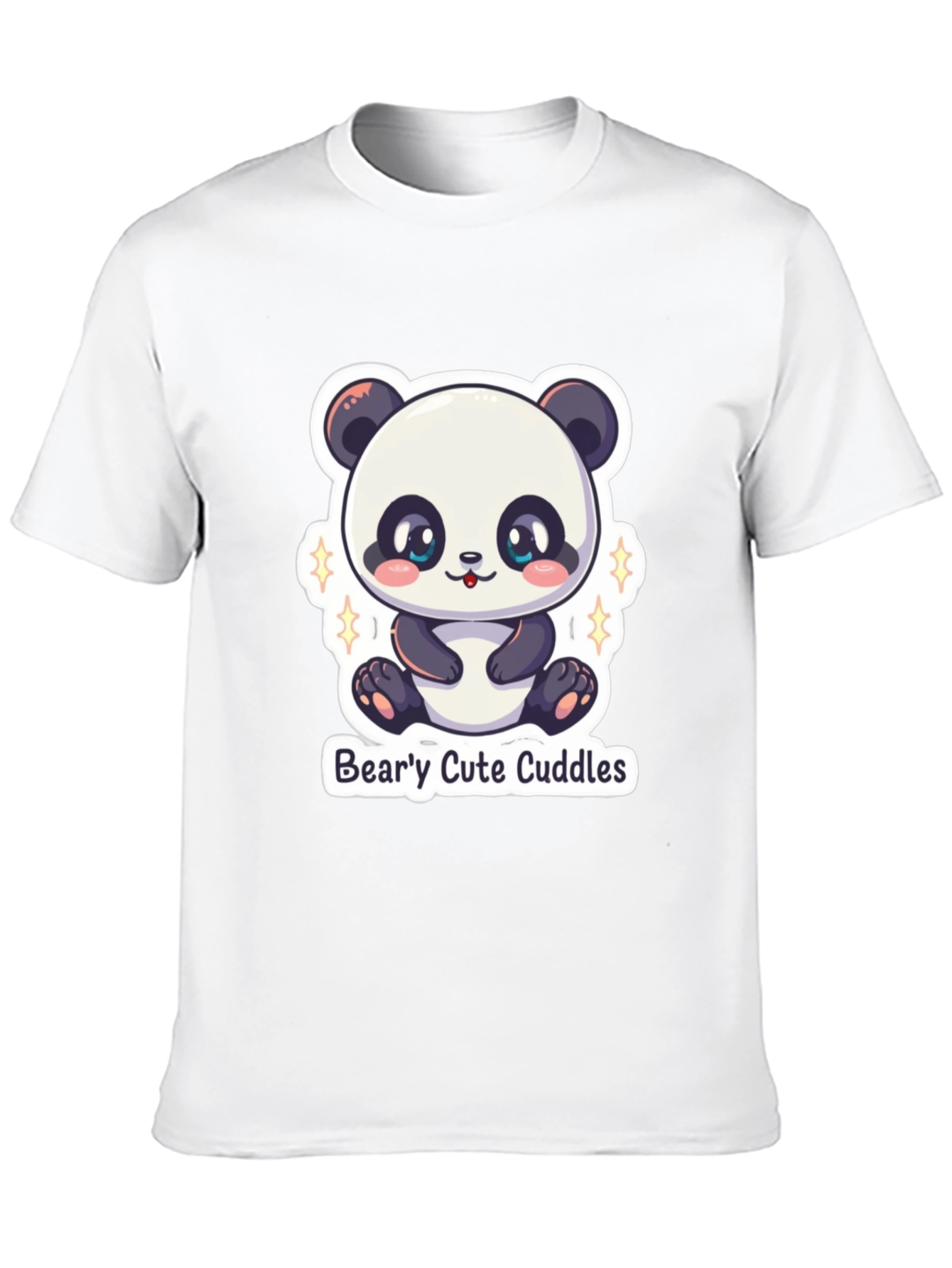 Cute Panda Bear T-Shirt: Bearly Cute Cuddles