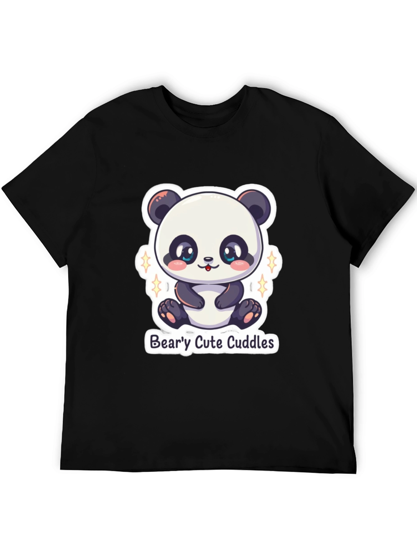 Cute Panda Bear T-Shirt: Bearly Cute Cuddles