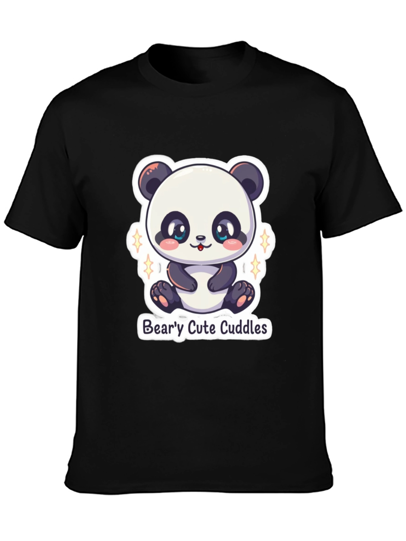 Cute Panda Bear T-Shirt: Bearly Cute Cuddles