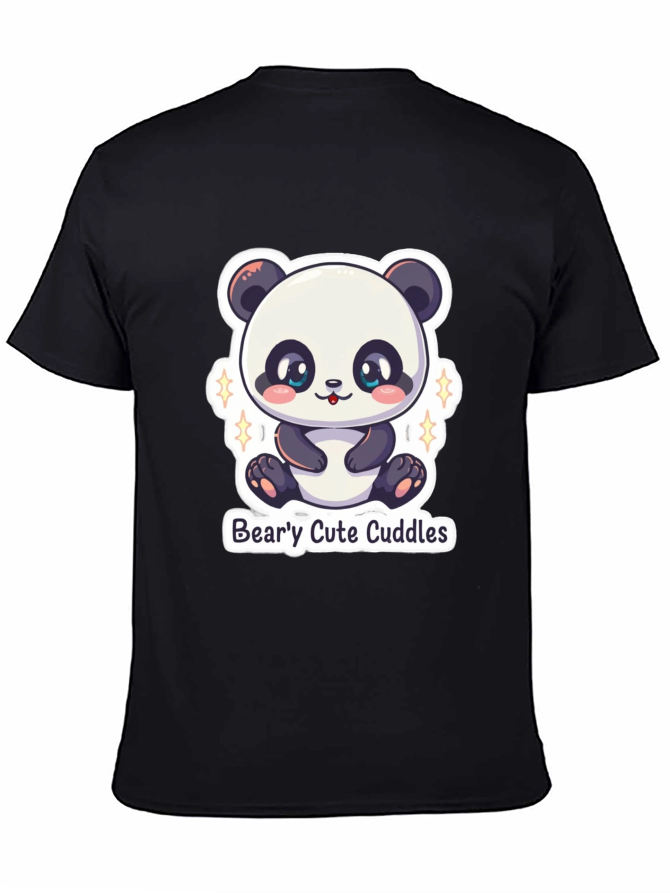 Cute Panda Bear T-Shirt: Bearly Cute Cuddles