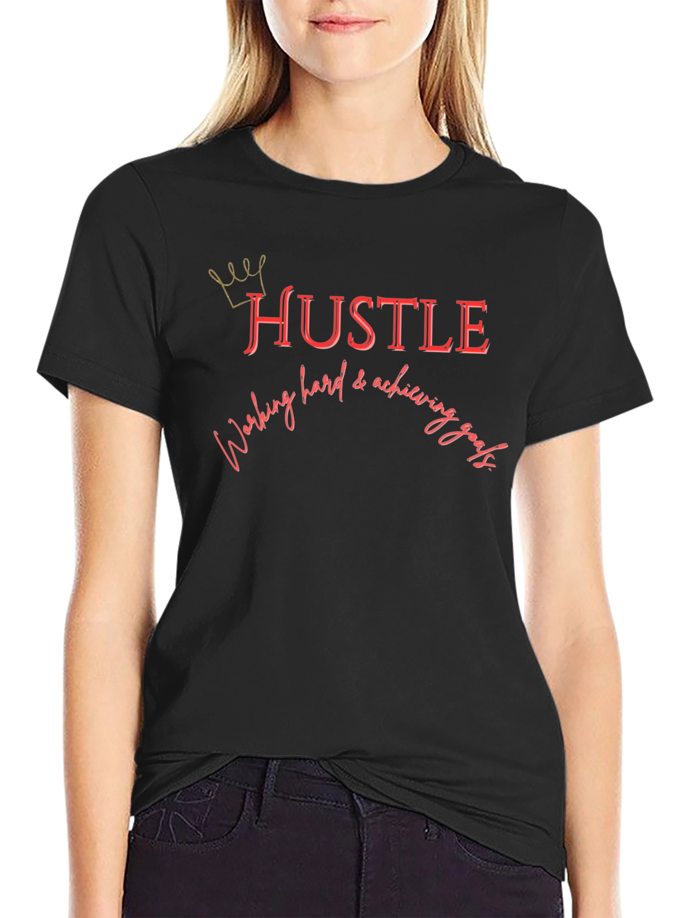 Hustle Graphic T-Shirt - Achieve Your Goals