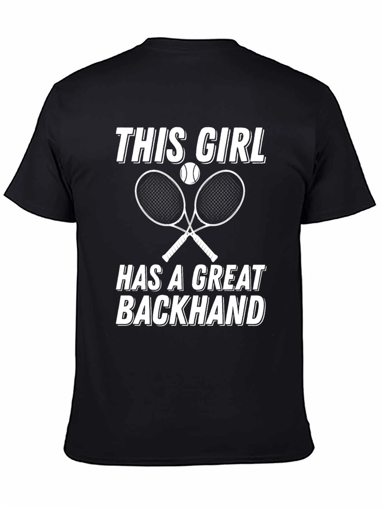 Tennis Girl Backhand T-Shirt - Sporty Tee