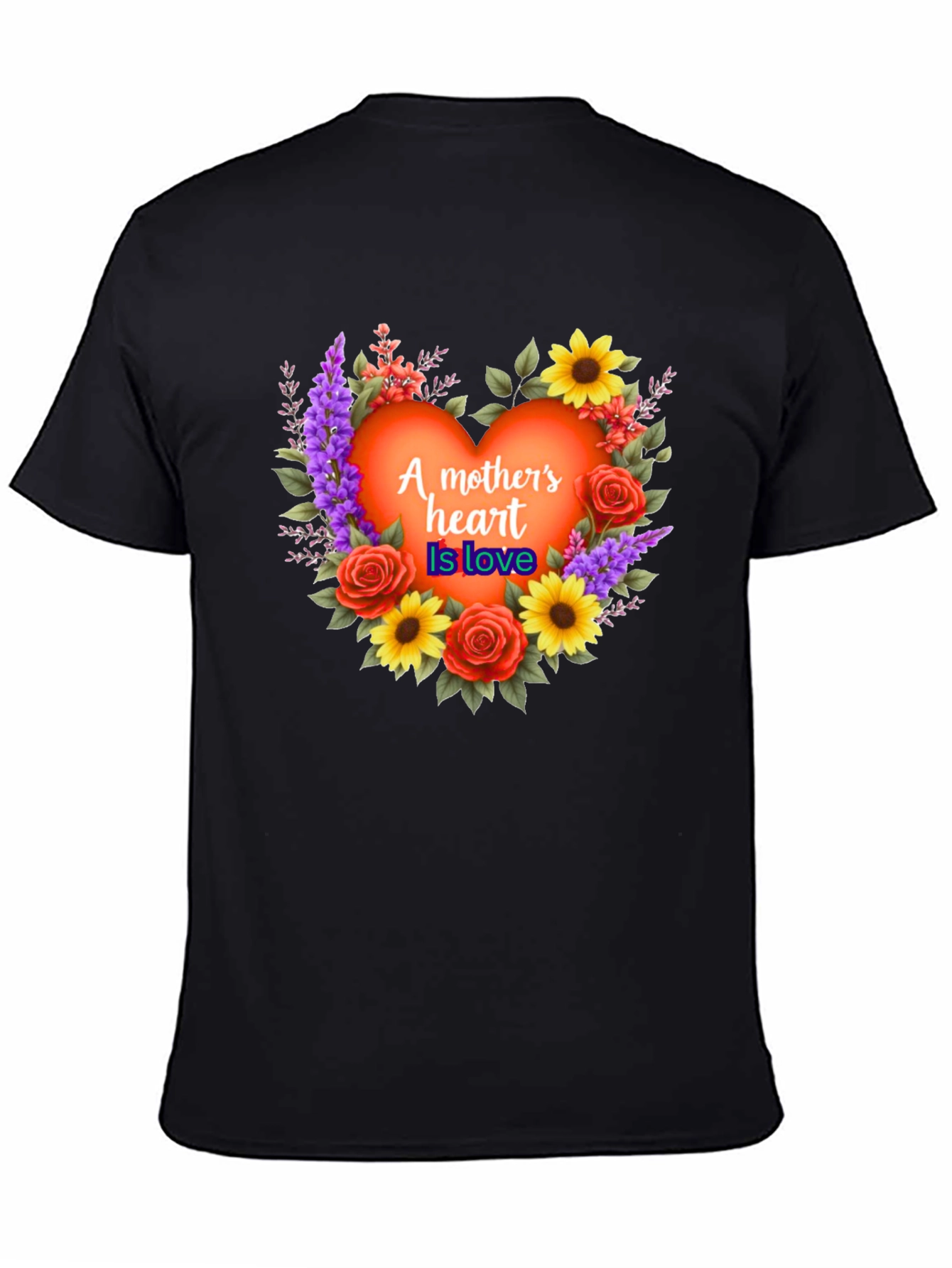 Mothers Heart Love Floral T-Shirt