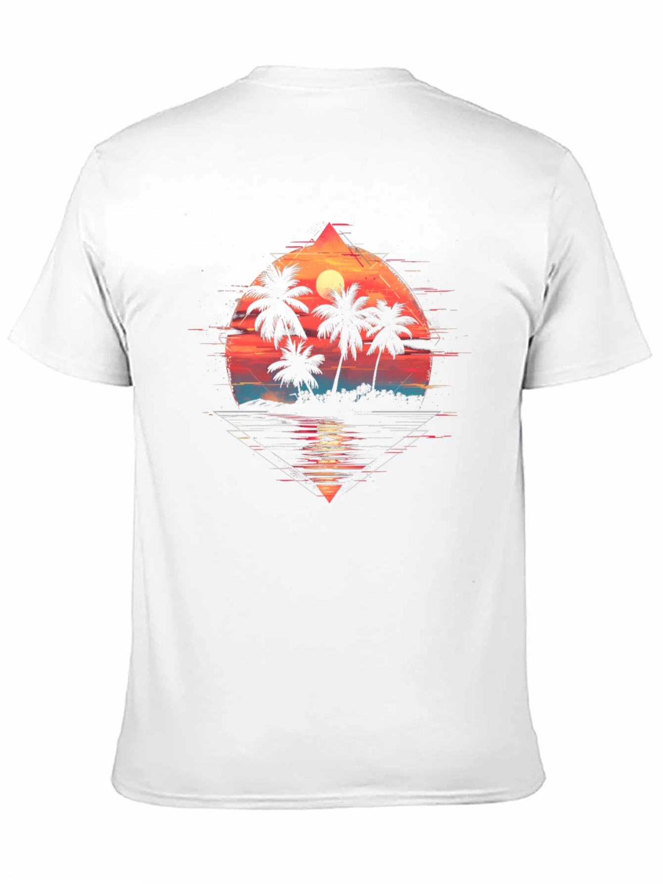 Sunset Palm Graphic Tee - Tropical Vibe